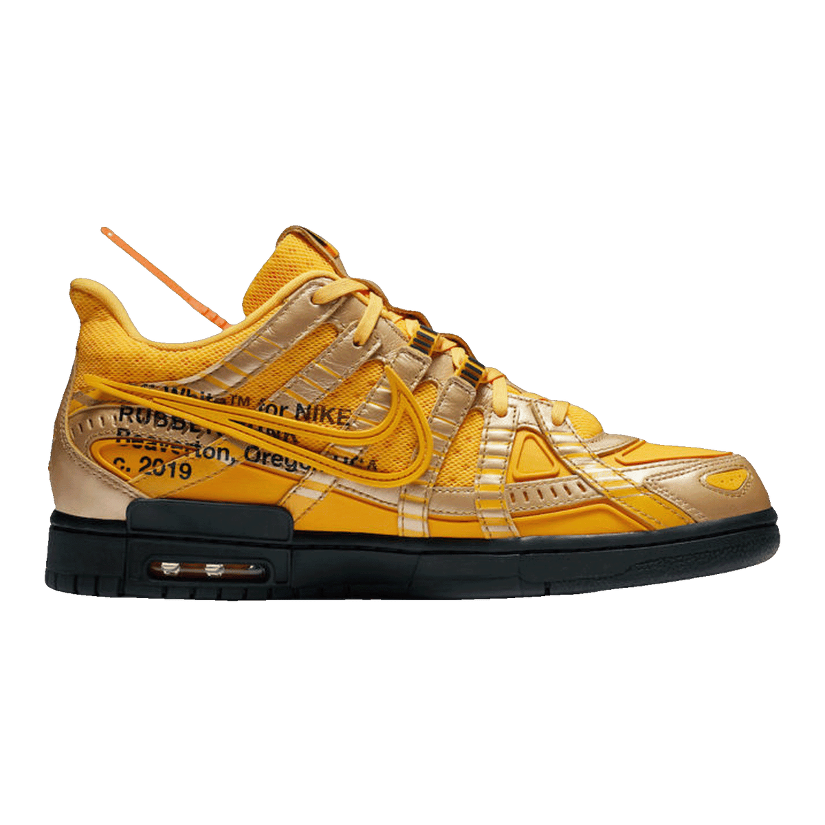 Nike Air Rubber Dunk Off-White University Gold CU6015-700