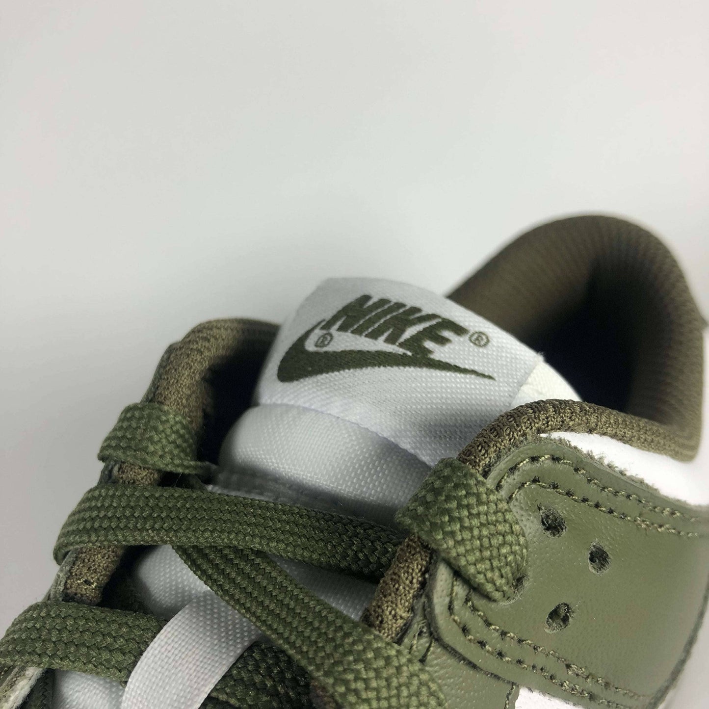 Nike Dunk Low Medium Olive Tongue