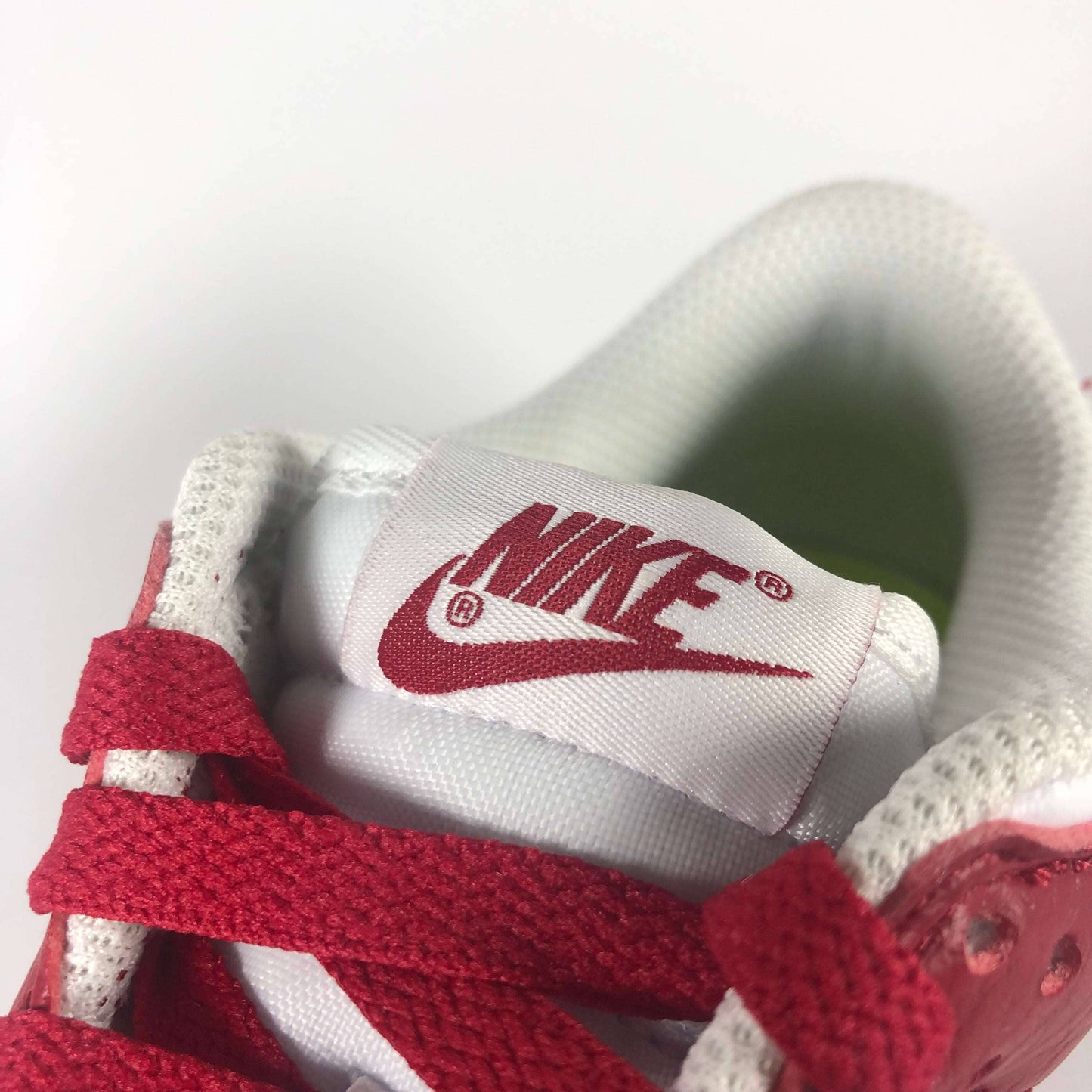 Nike Dunk Low Next Nature White Gym Red Tongue