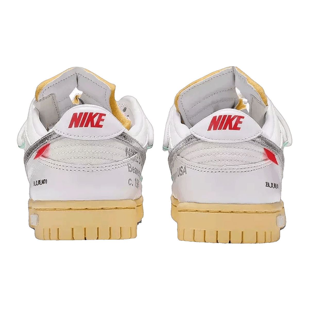 Nike Dunk Low Off-White Lot 1 Back DM1602-127