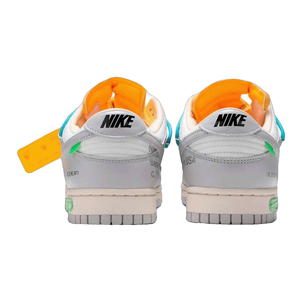 Nike Dunk Low Off-White Lot 2 Back DM1602-115