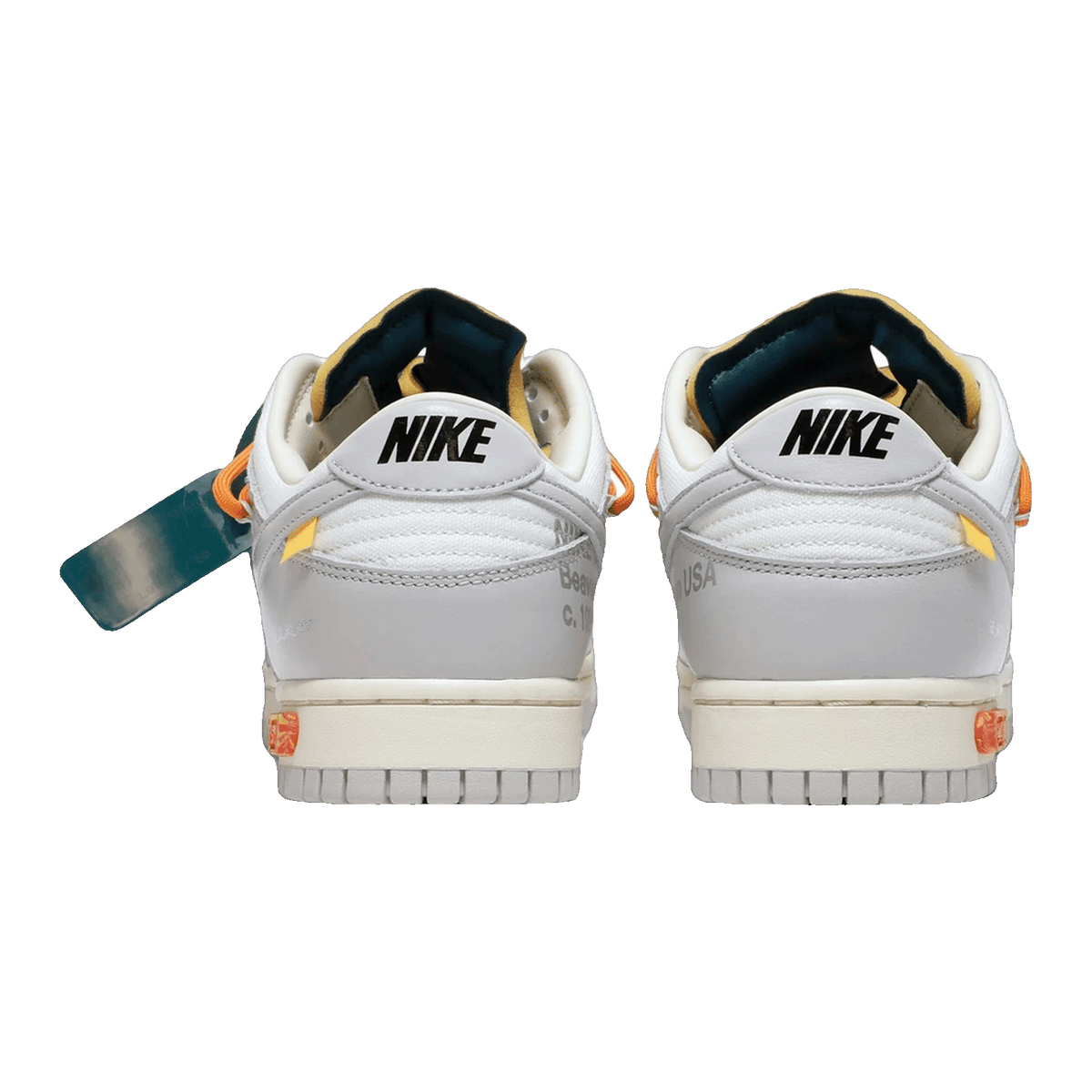 Nike Dunk Low Off-White Lot 44 Back DM1602-104
