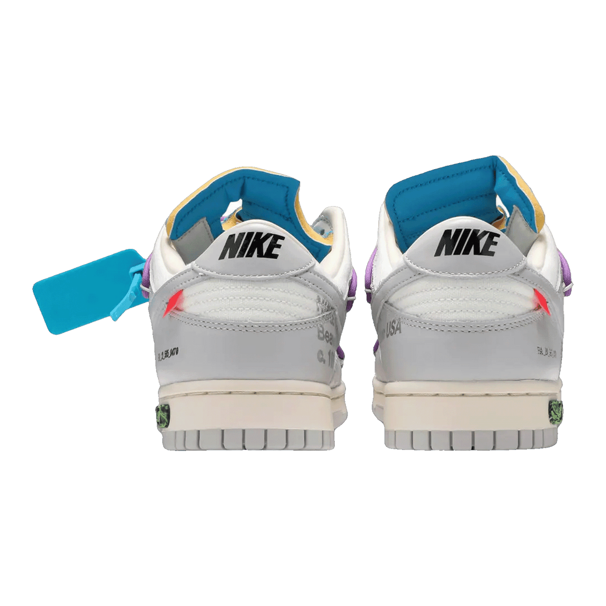 Nike Dunk Low Off-White Lot 47 Back DM1602-125