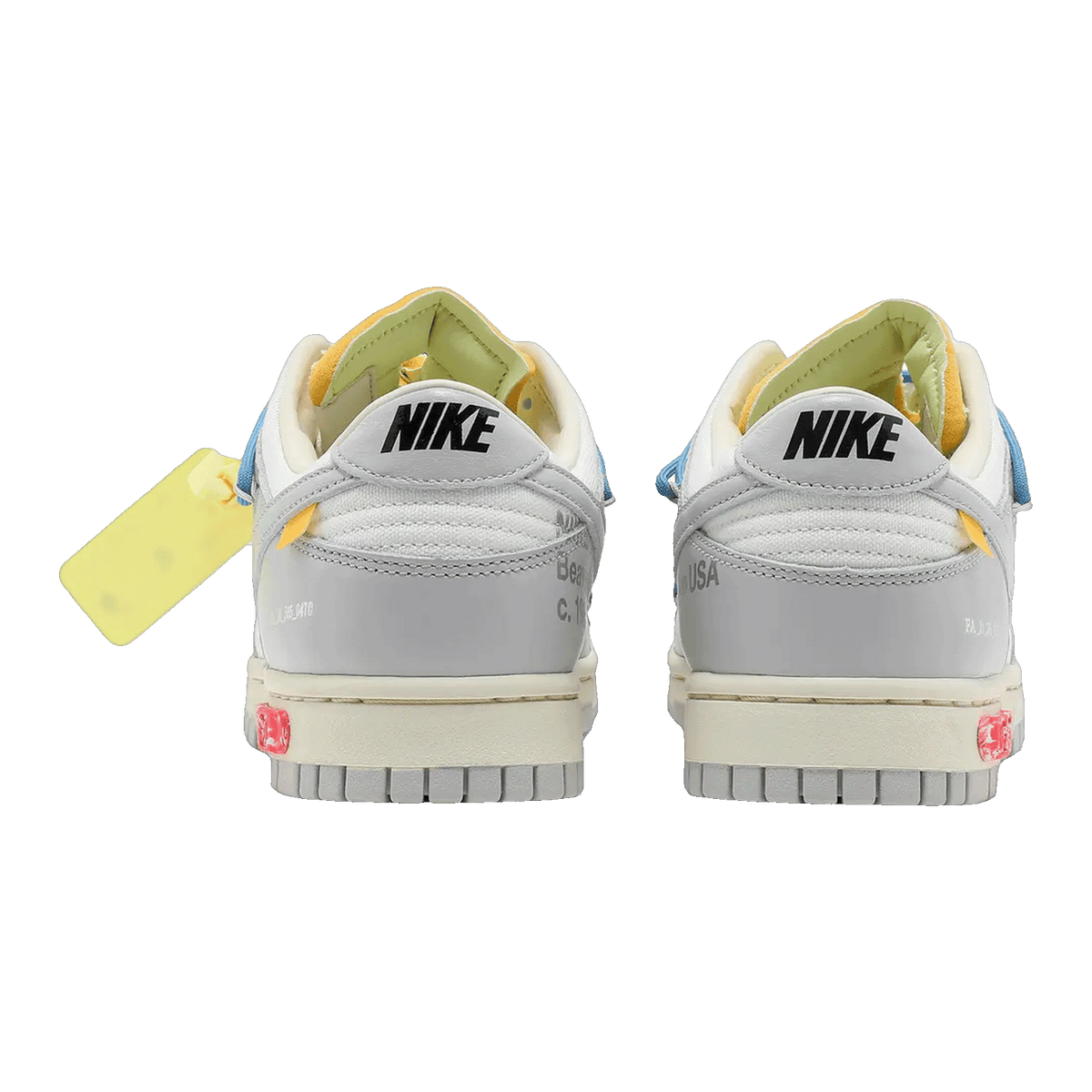 Nike Dunk Low Off-White Lot 5 Back DM1602-113