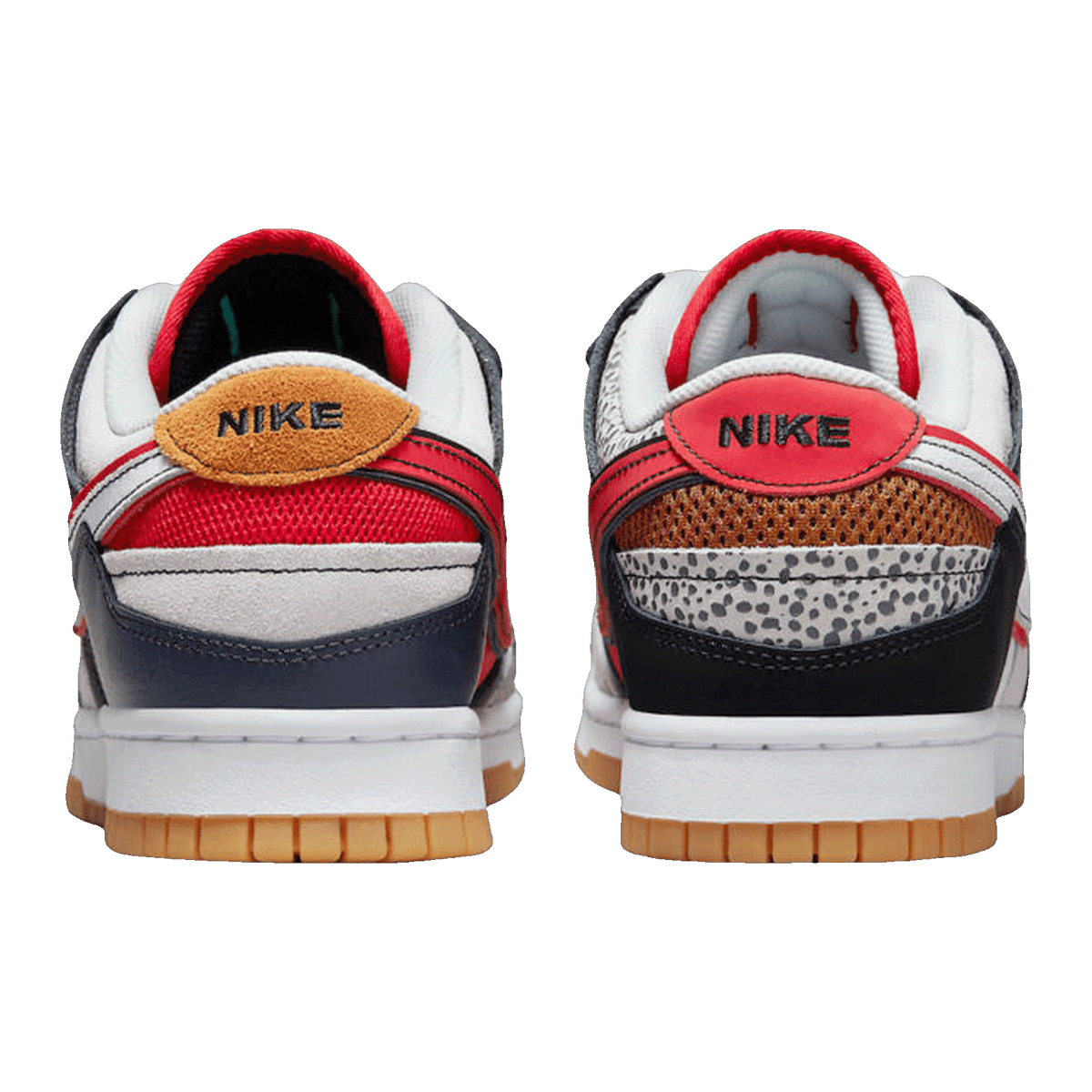 Nike Dunk Low Scrap Black Grey University Red DN1775-001
