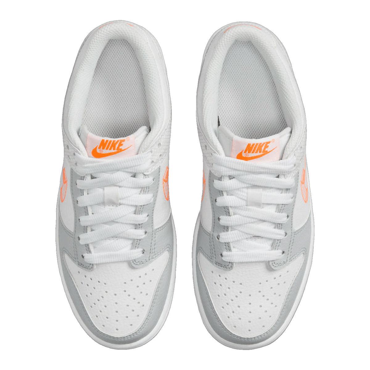 Nike Dunk Low SE 3D Swoosh Pure Platinum Total Orange (GS) DR0171-100