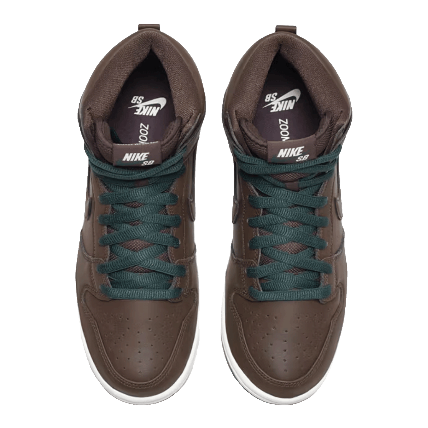 Nike SB Dunk High Baroque Brown Vegan Leather Oben
