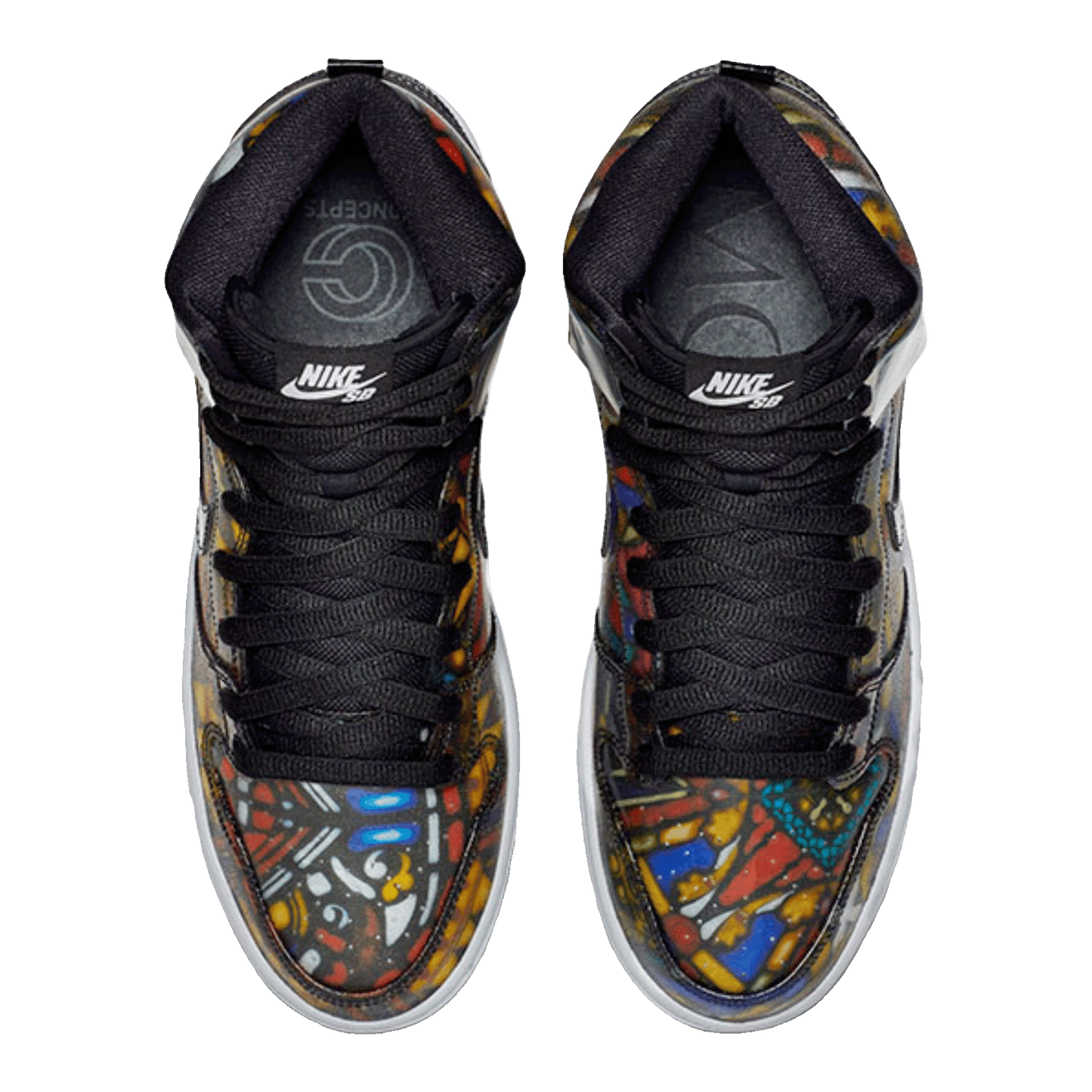 Nike SB Dunk High Concepts Stained Glass Oben