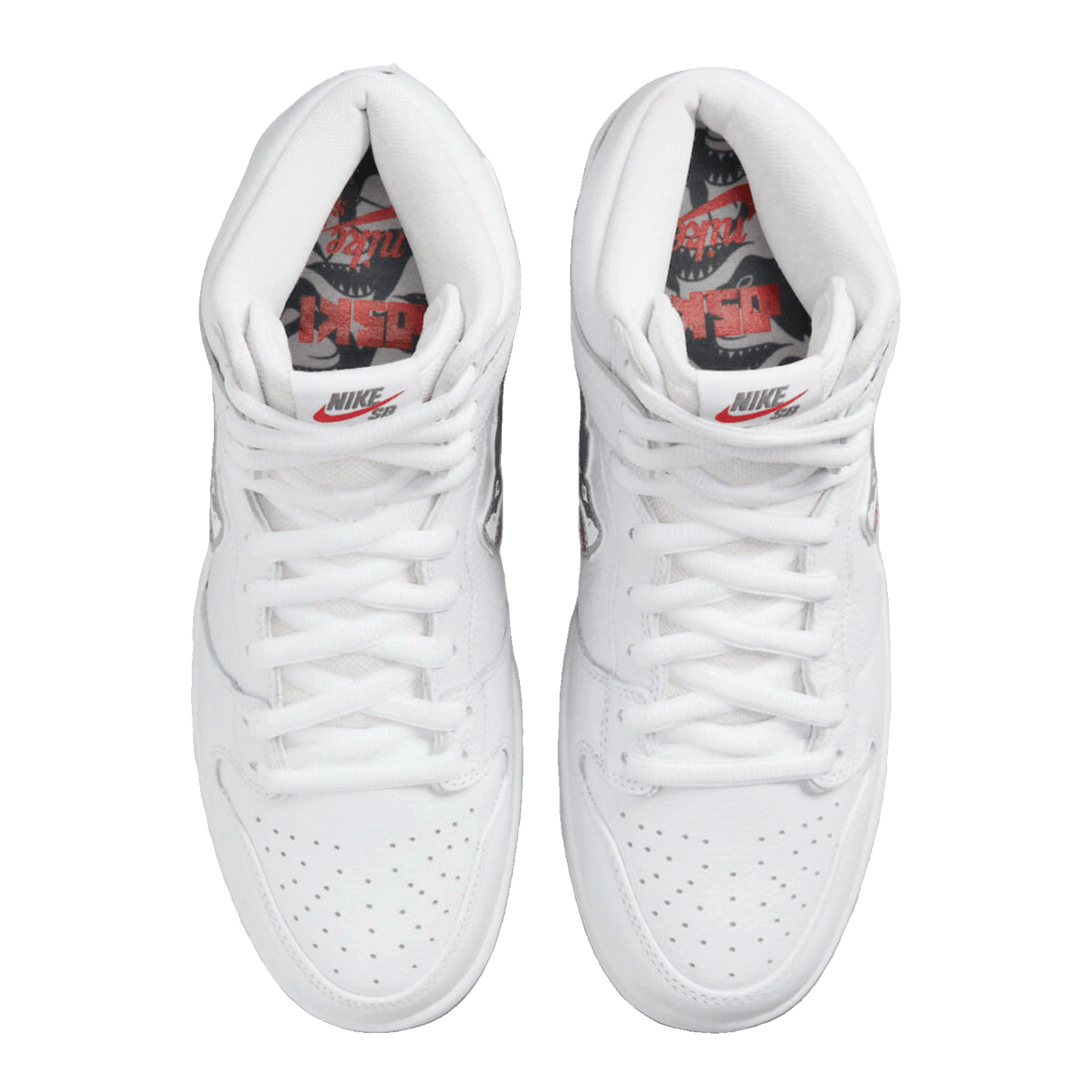 Nike SB Dunk High Oski Great White Oben