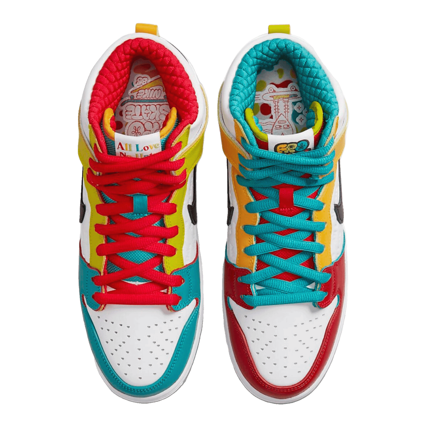 Nike SB Dunk High Pro froSkate All Love Oben