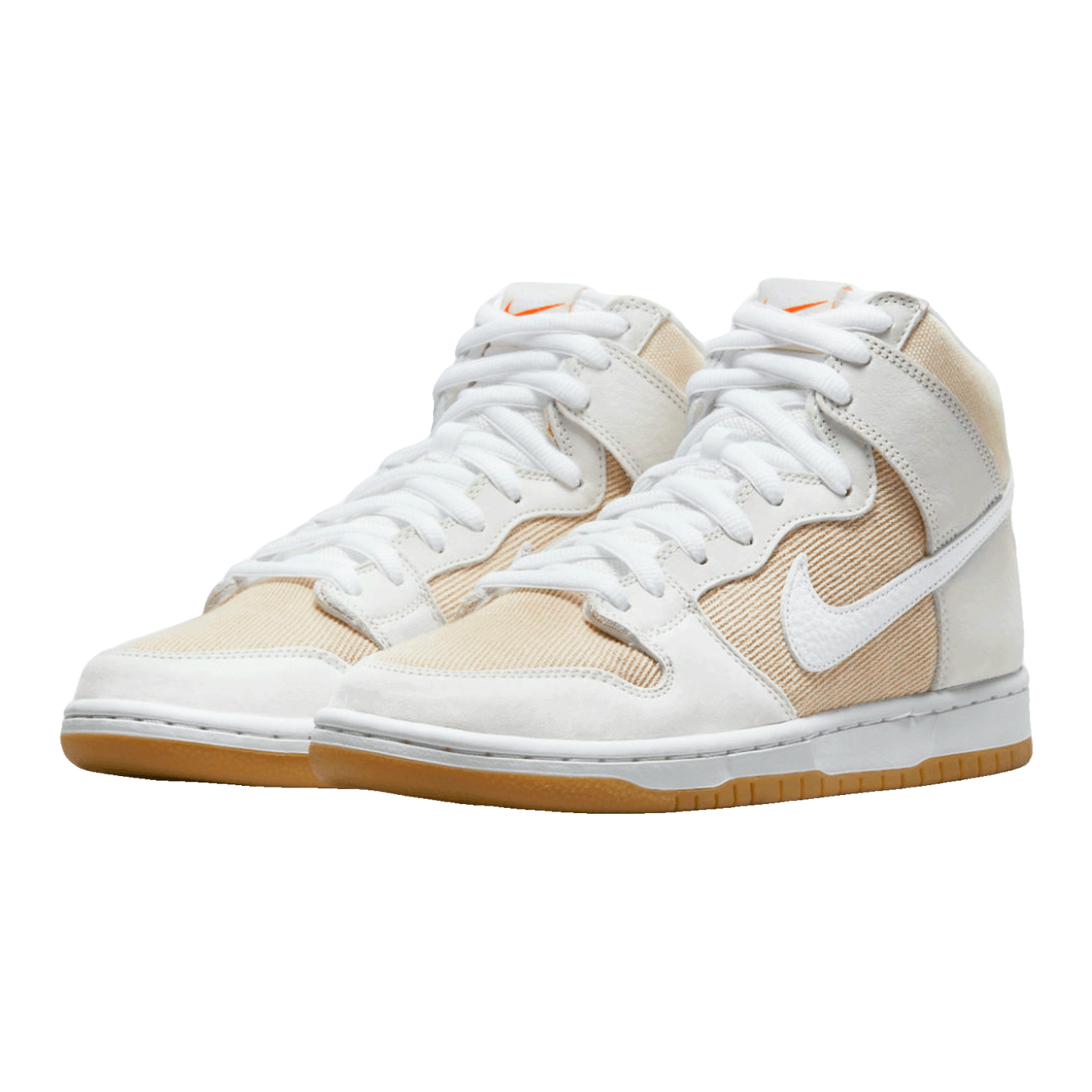 Nike SB Dunk High Pro ISO Orange Label Unbleached Natural Side
