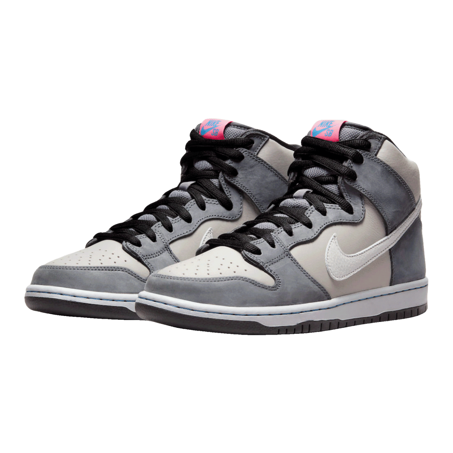 Nike SB Dunk High Pro Medium Grey Pink Side