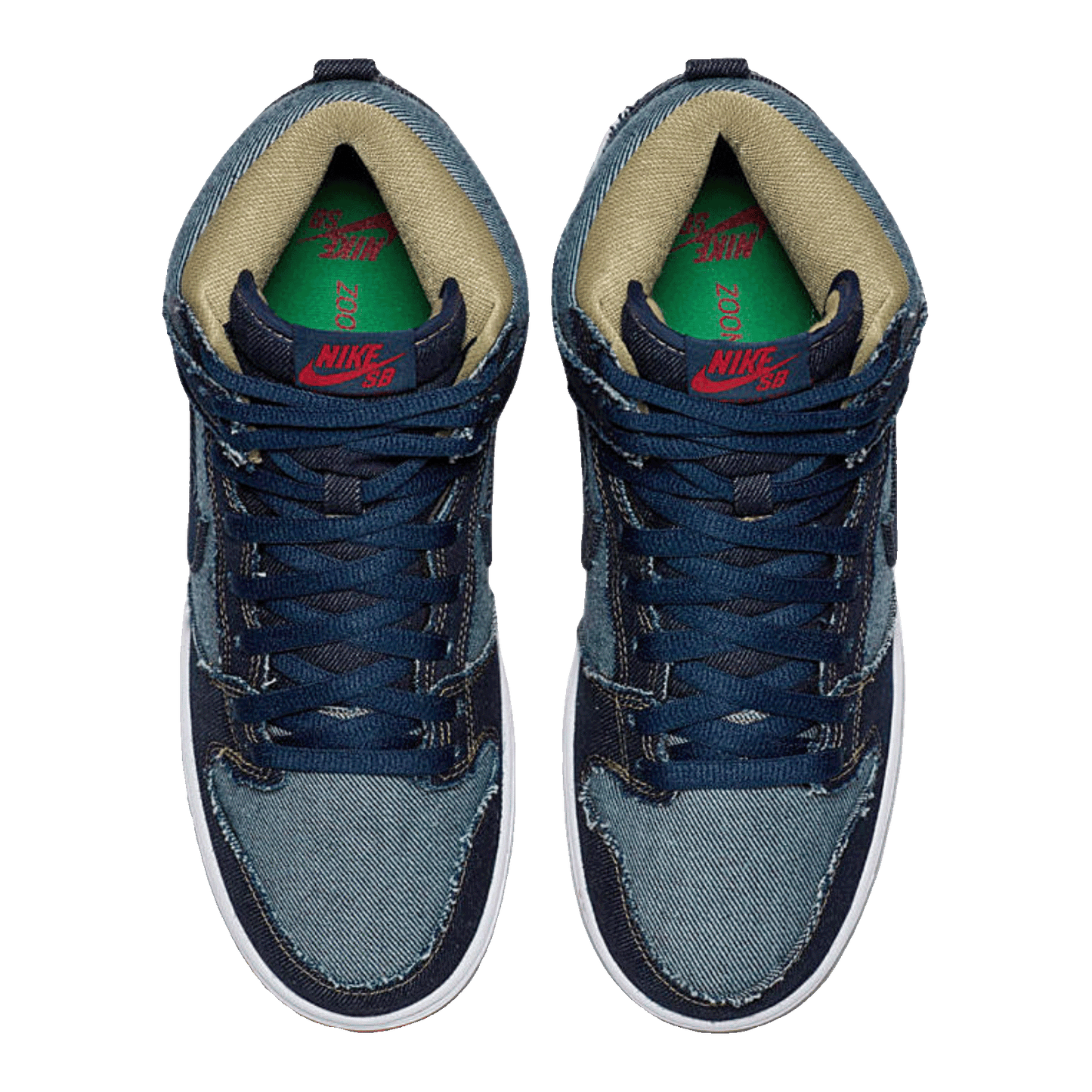 Nike SB Dunk High Reese Forbes Denim Oben