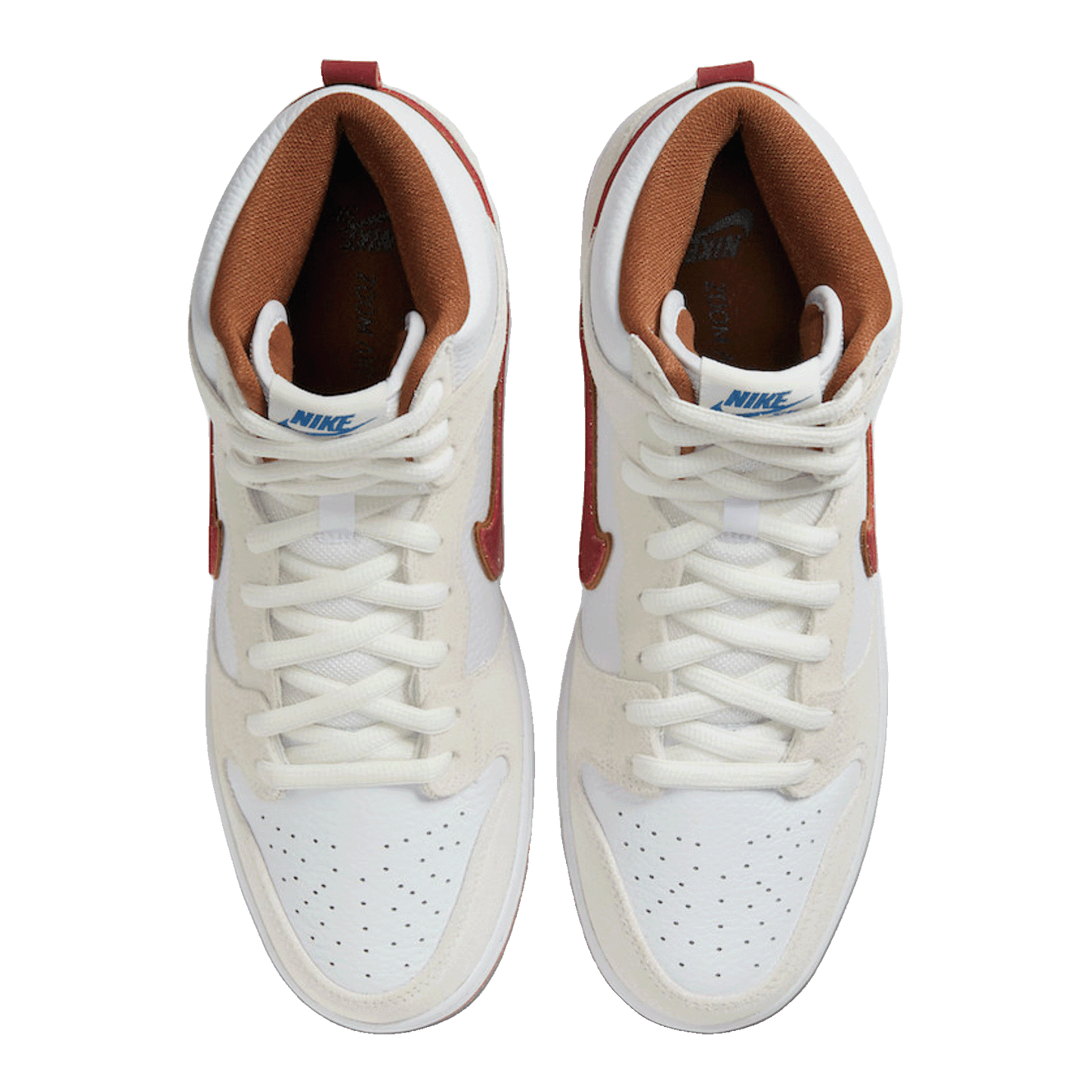 Nike SB Dunk High Sail Bright Crimson Oben