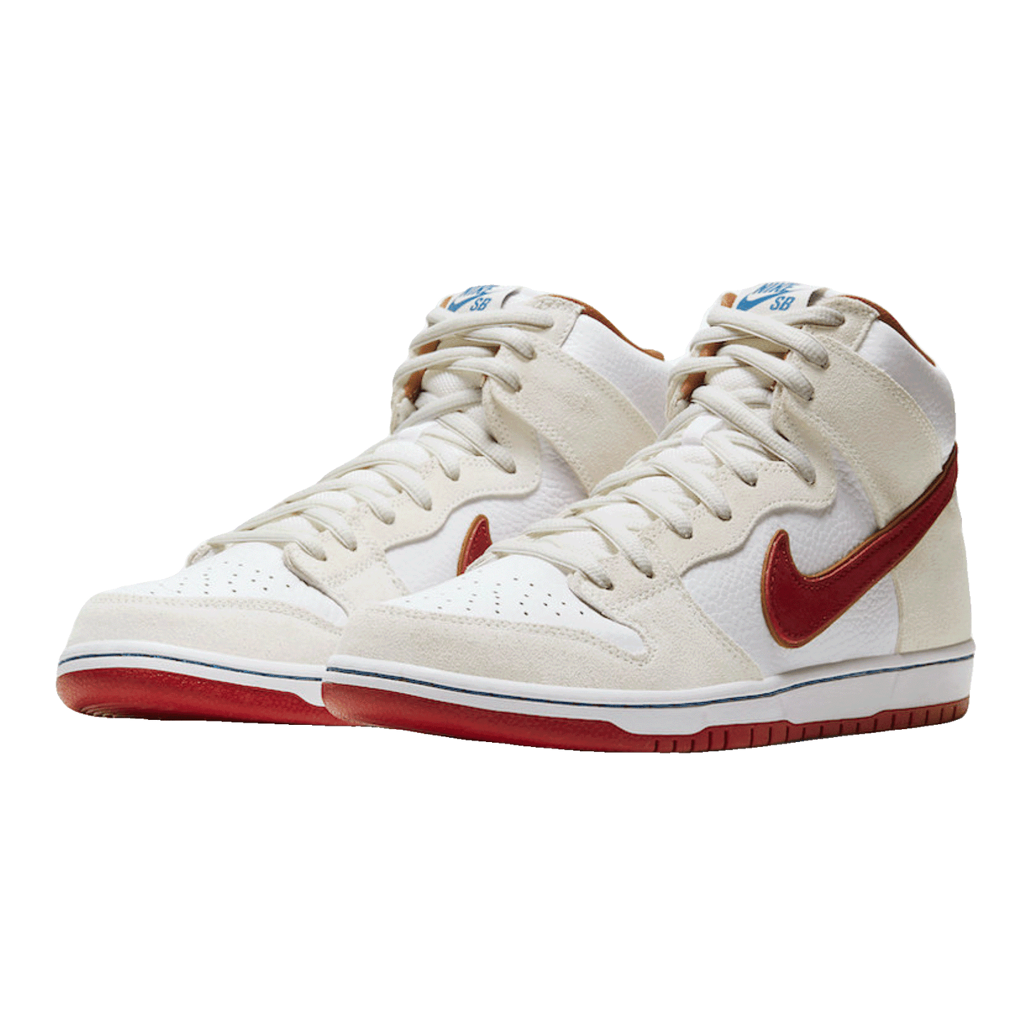 Nike SB Dunk High Sail Bright Crimson Side