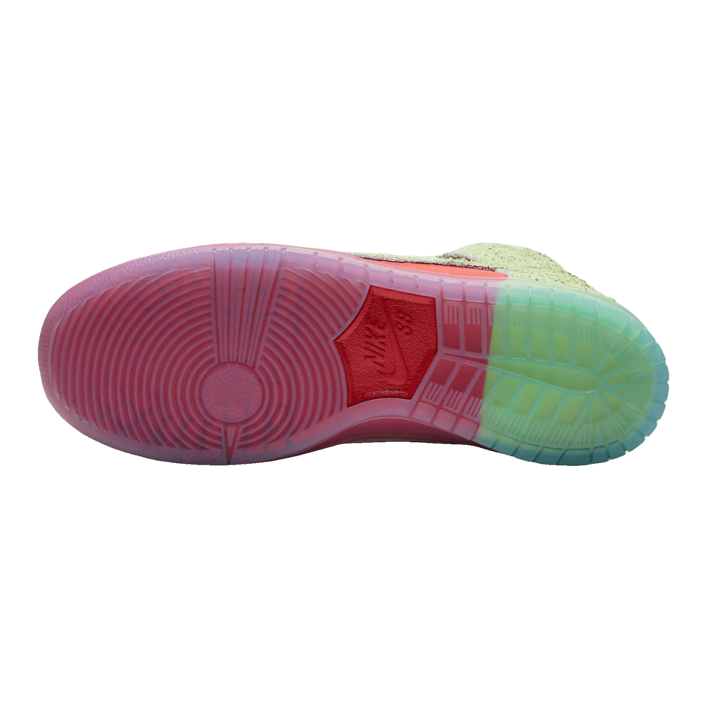 Nike SB Dunk High Strawberry Cough Sohle