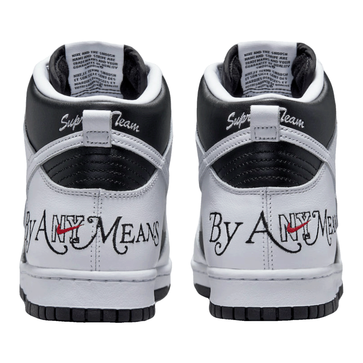 Nike SB Dunk High Supreme By Any Means Black Back