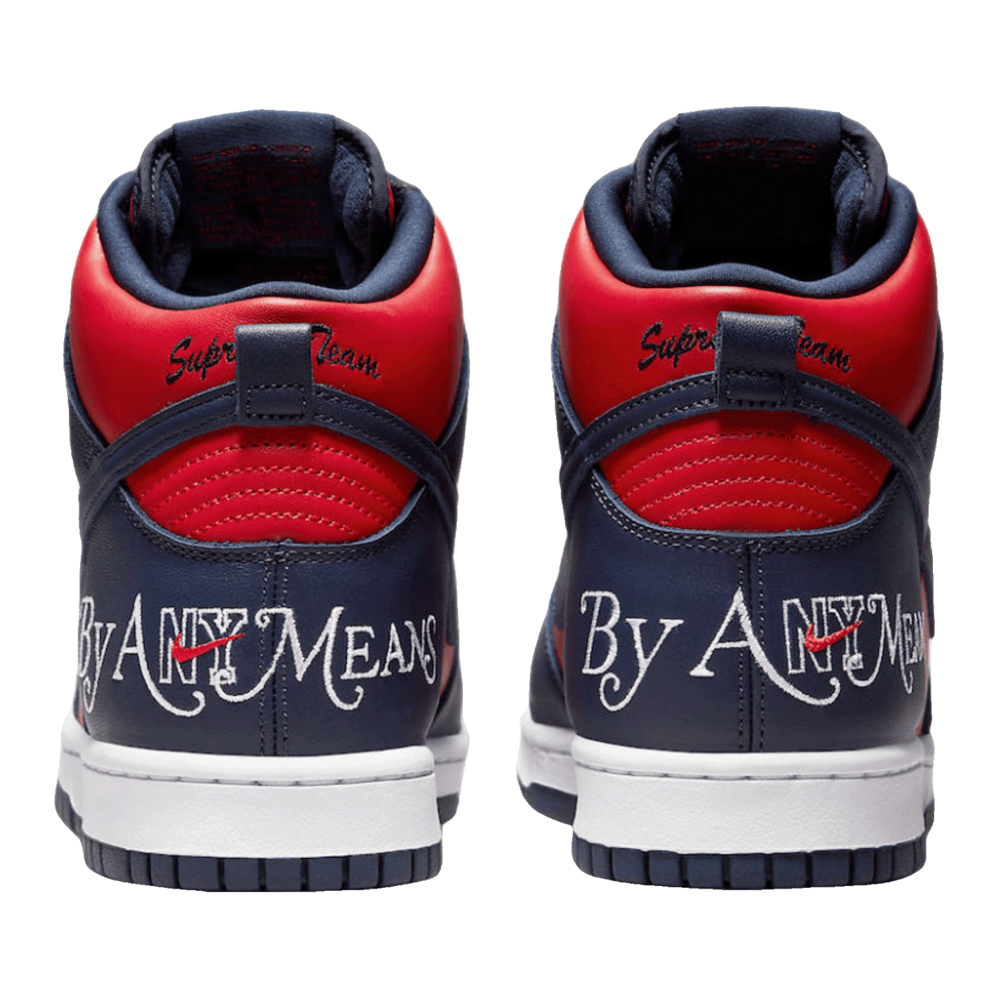 Nike SB Dunk High Supreme By Any Means Navy Back