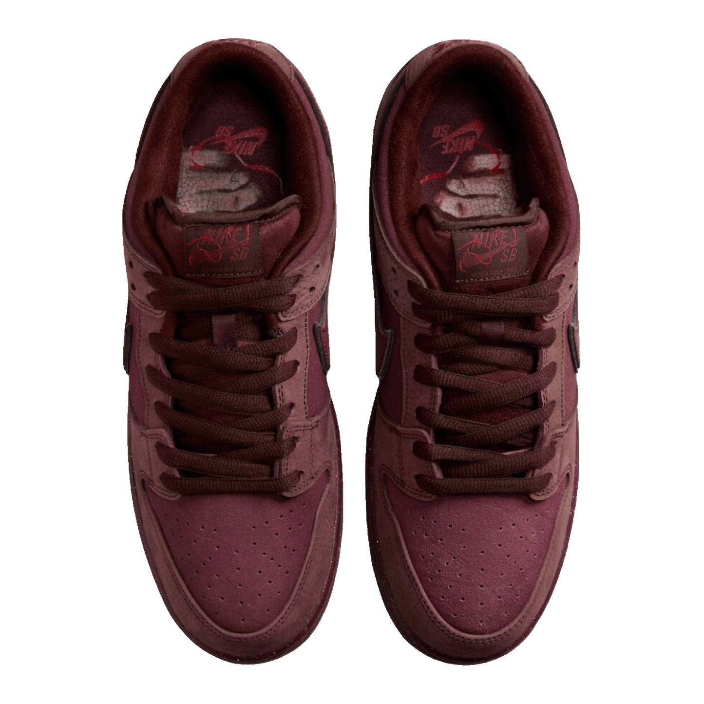 Nike SB Dunk Low City of Love Burgundy Crush Oben