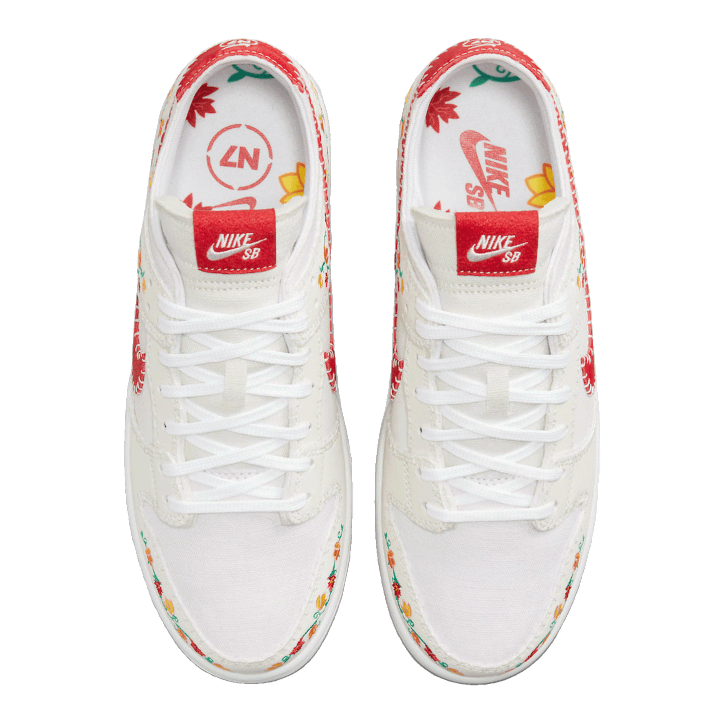 Nike SB Dunk Low Decon N7 Opti Yellow University Red Oben