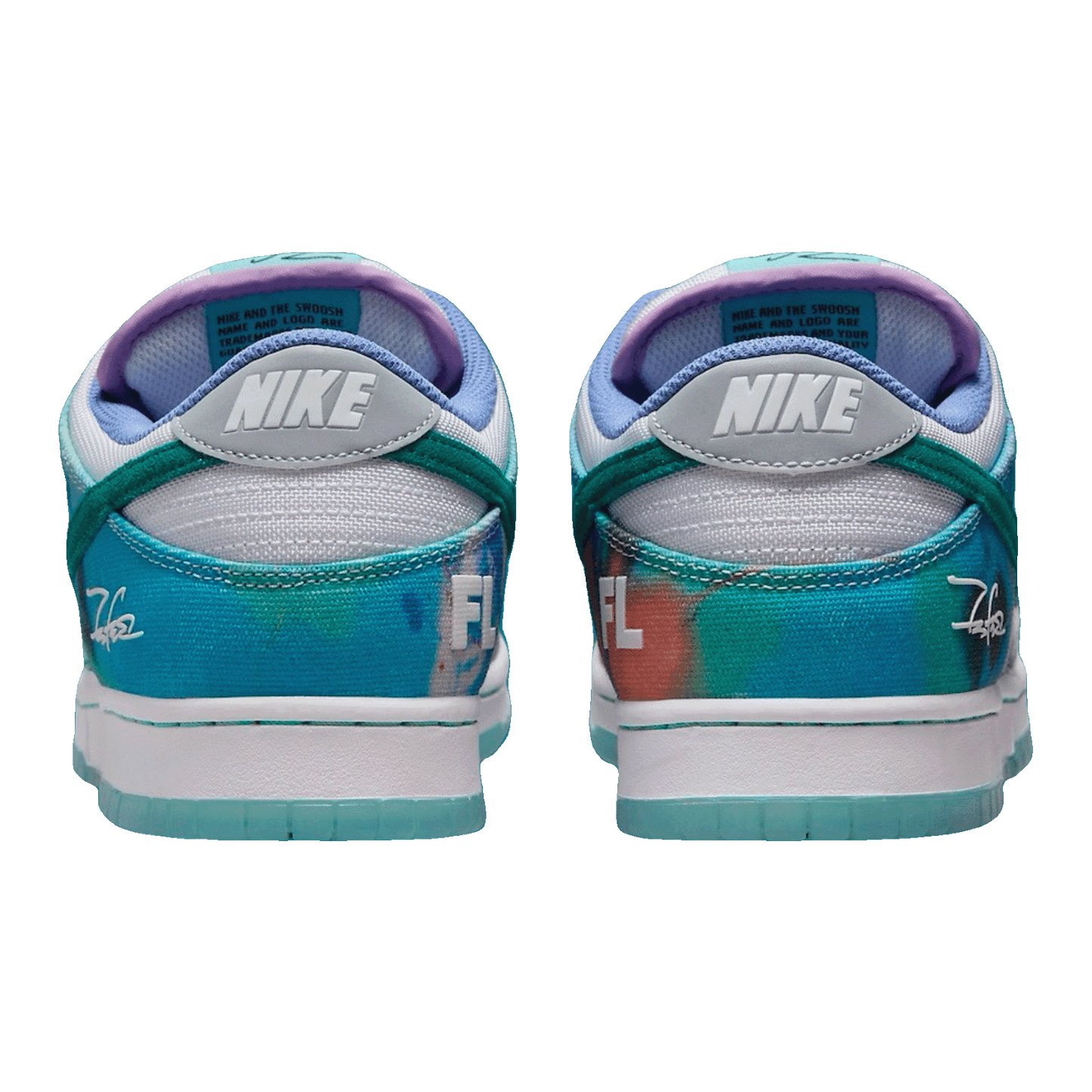 Nike SB Dunk Low Futura Laboratories Bleached Aqua Back