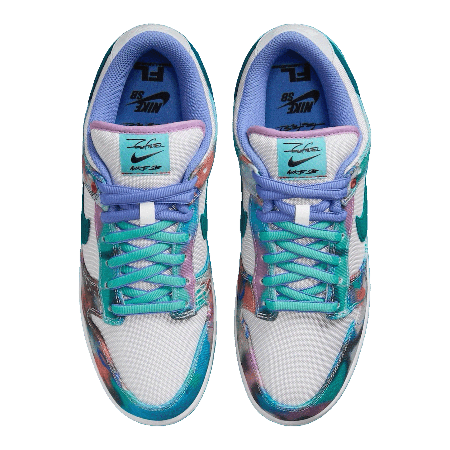 Nike SB Dunk Low Futura Laboratories Bleached Aqua Oben