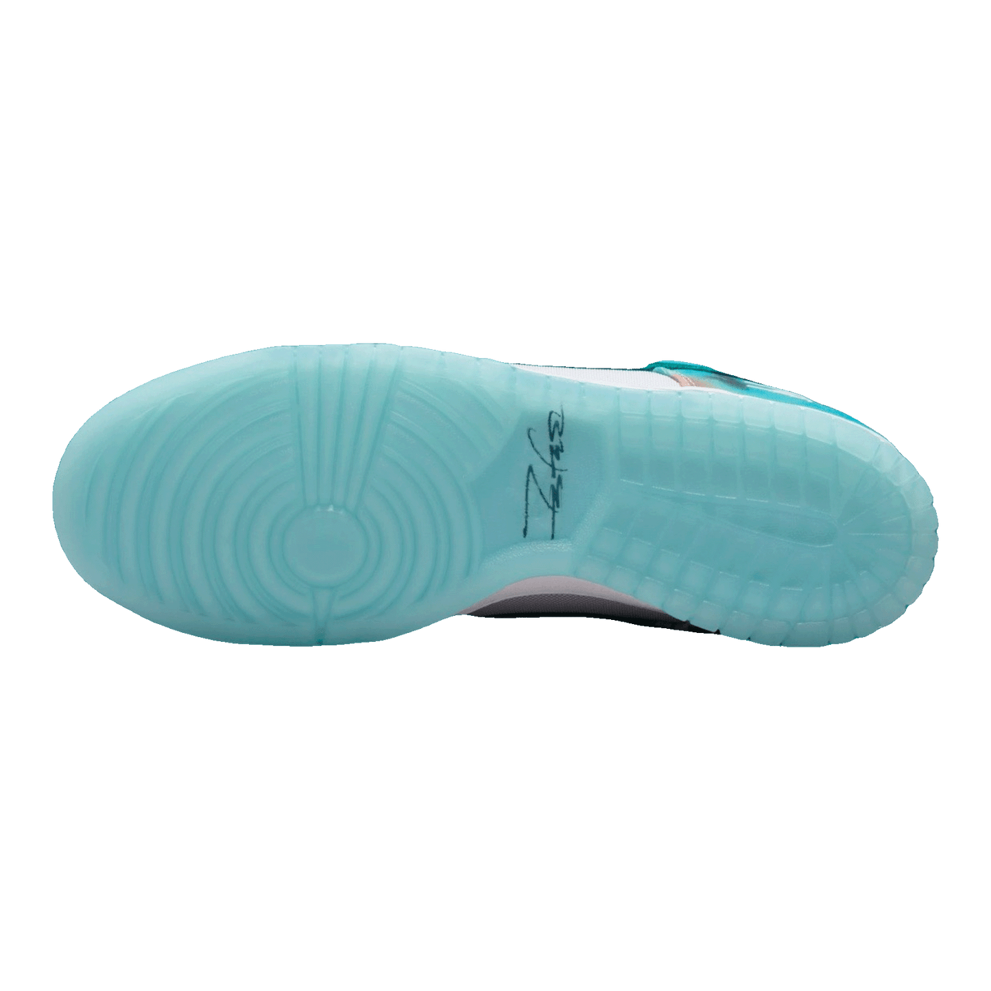 Nike SB Dunk Low Futura Laboratories Bleached Aqua Sohle