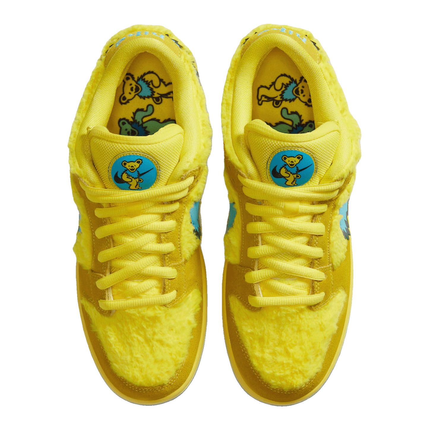 Nike SB Dunk Low Grateful Dead Bears Opti Yellow Oben