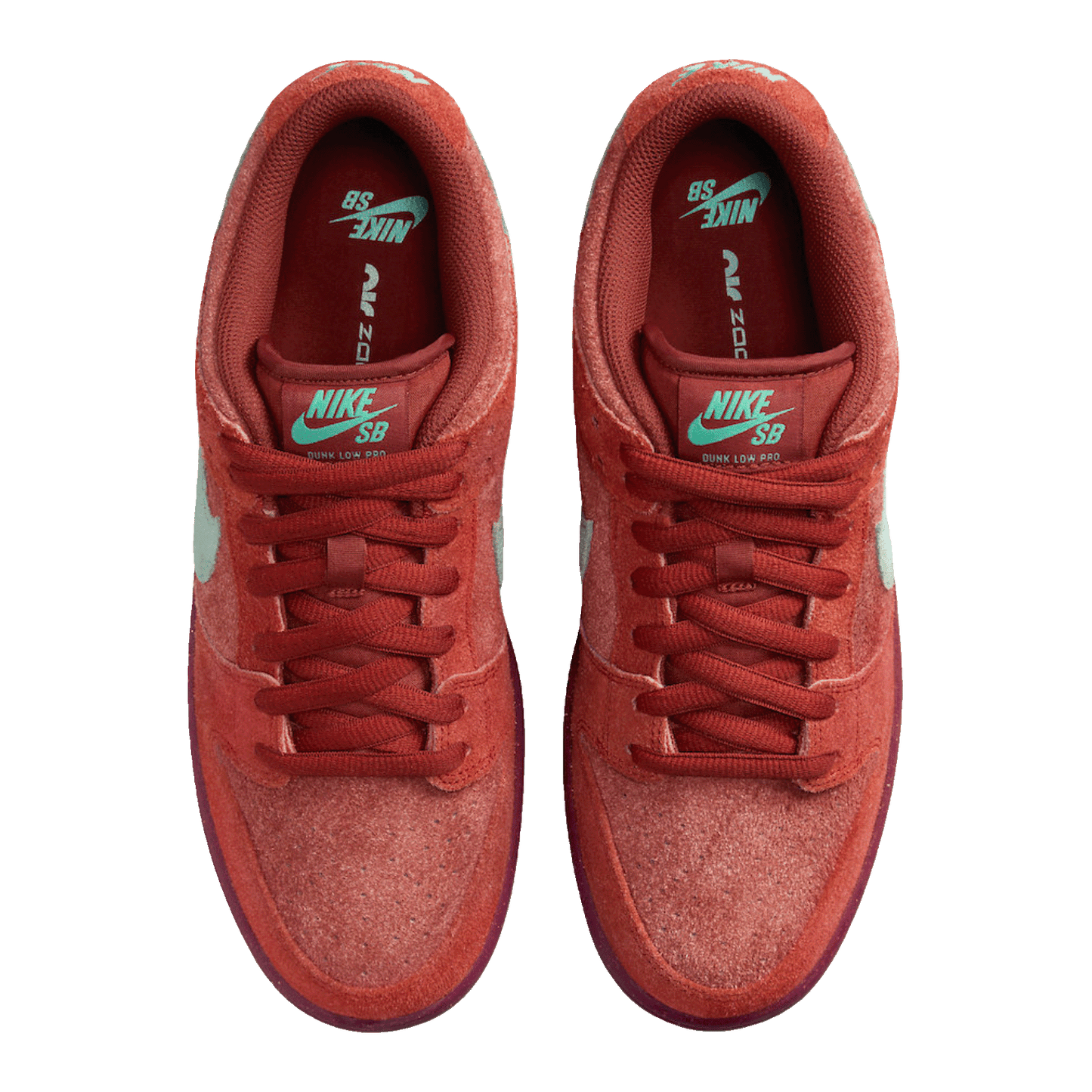 Nike SB Dunk Low Mystic Red Rosewood Oben