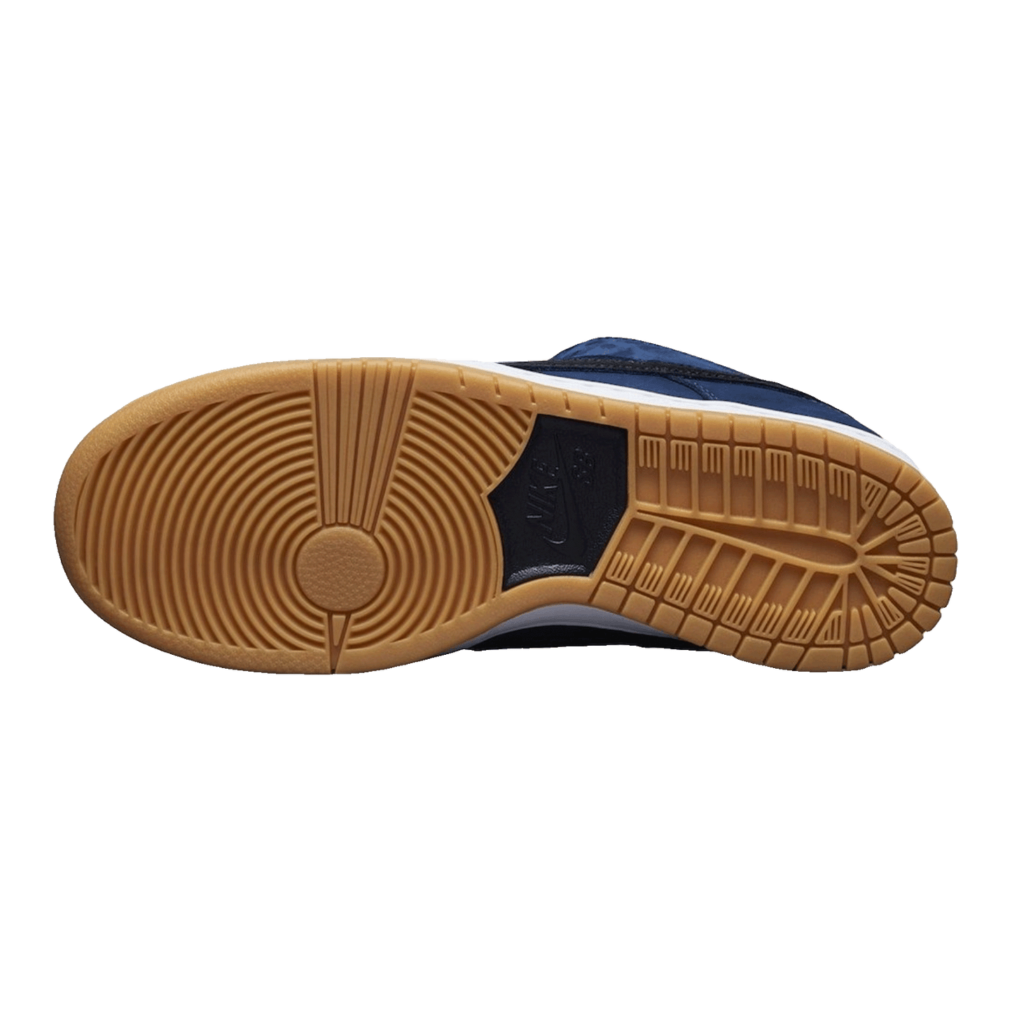 Nike SB Dunk Low Navy Black Gum Sohle