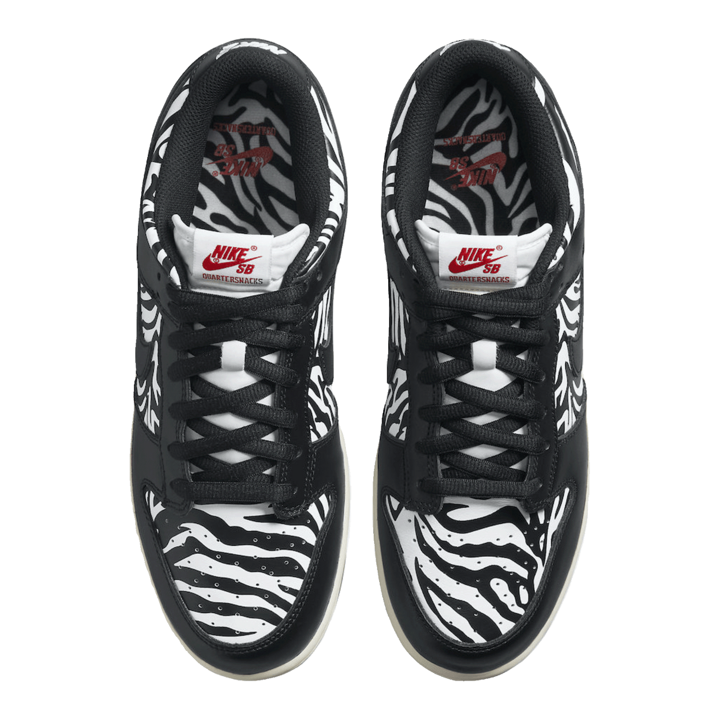 Nike SB Dunk Low OG QS Quartersnacks Zebra Oben