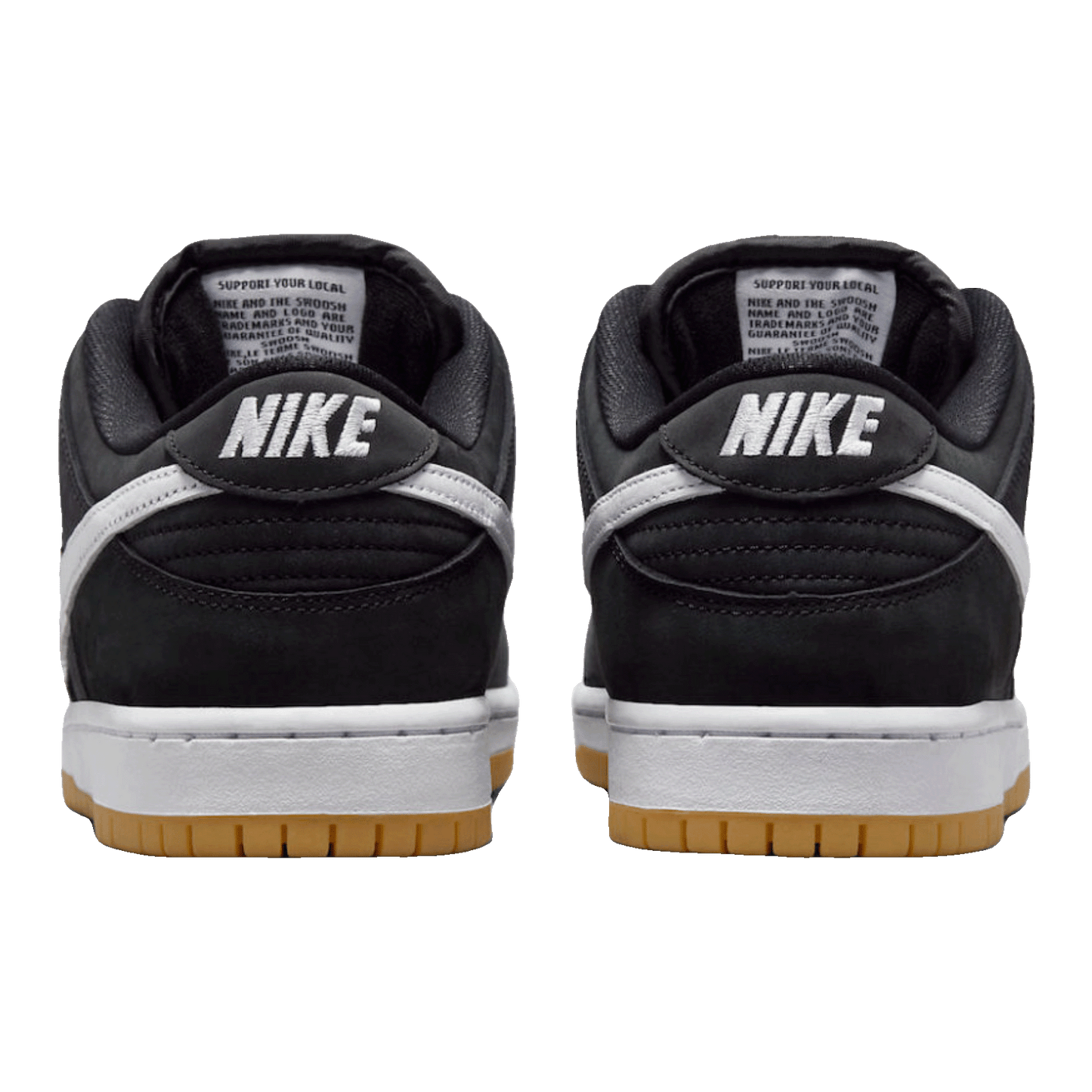 Nike SB Dunk Low Pro Black Gum Back
