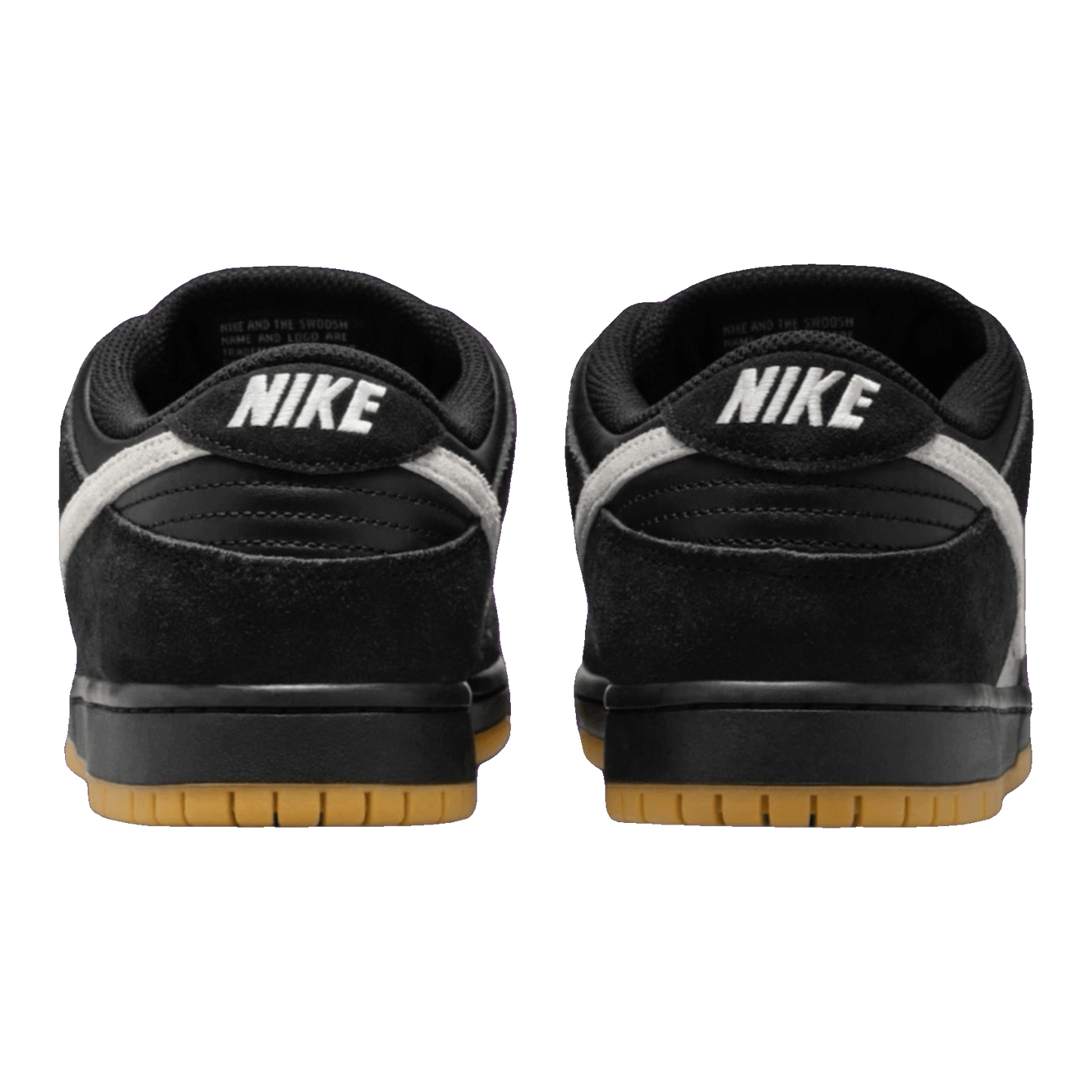Nike SB Dunk Low Pro Black White Gum Back