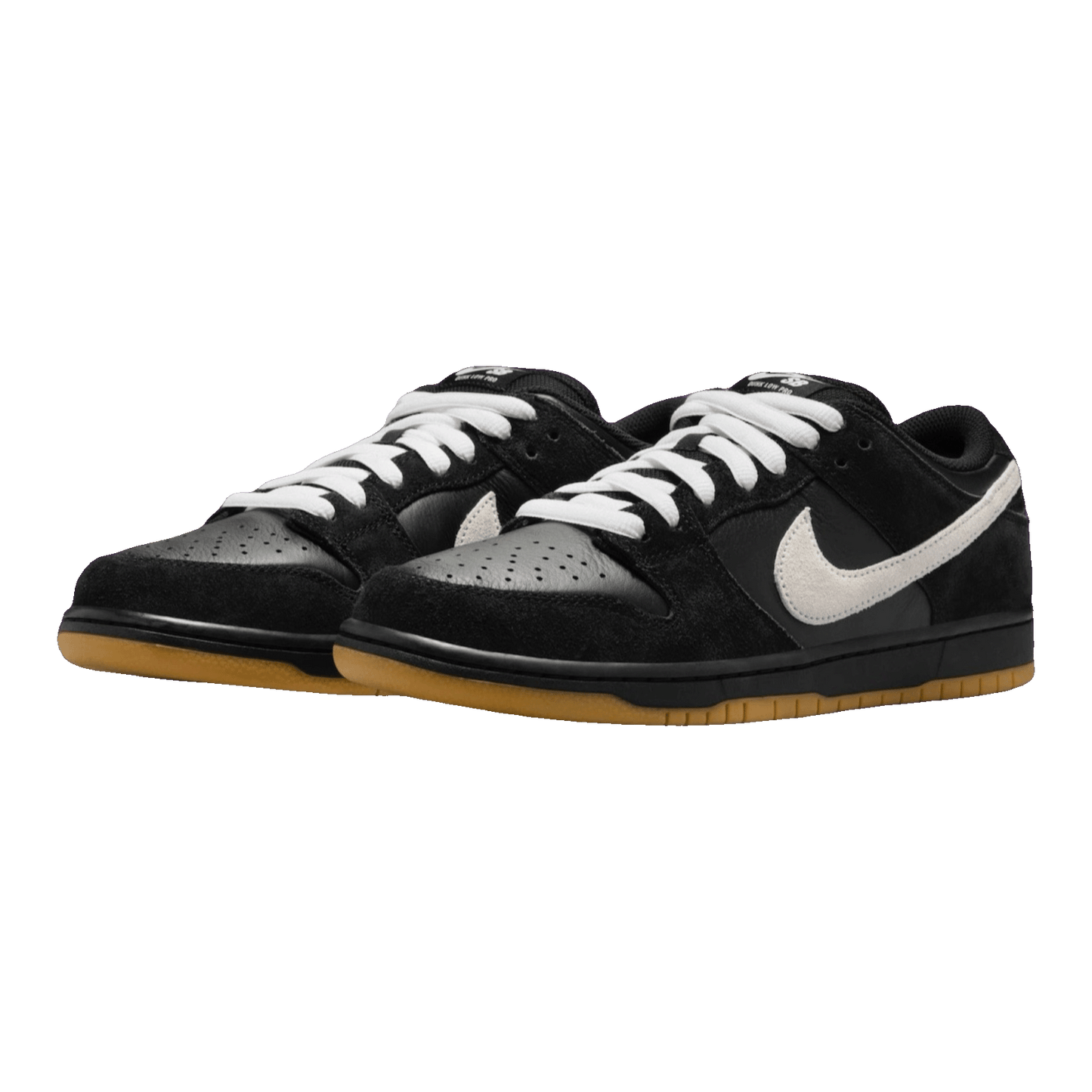 Nike SB Dunk Low Pro Black White Gum Side