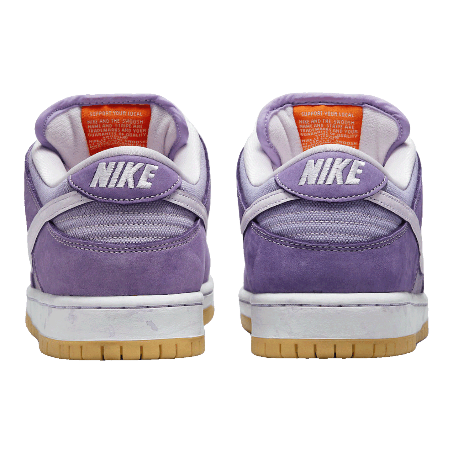 Nike SB Dunk Low Pro ISO Orange Label Unbleached Pack Lilac Back