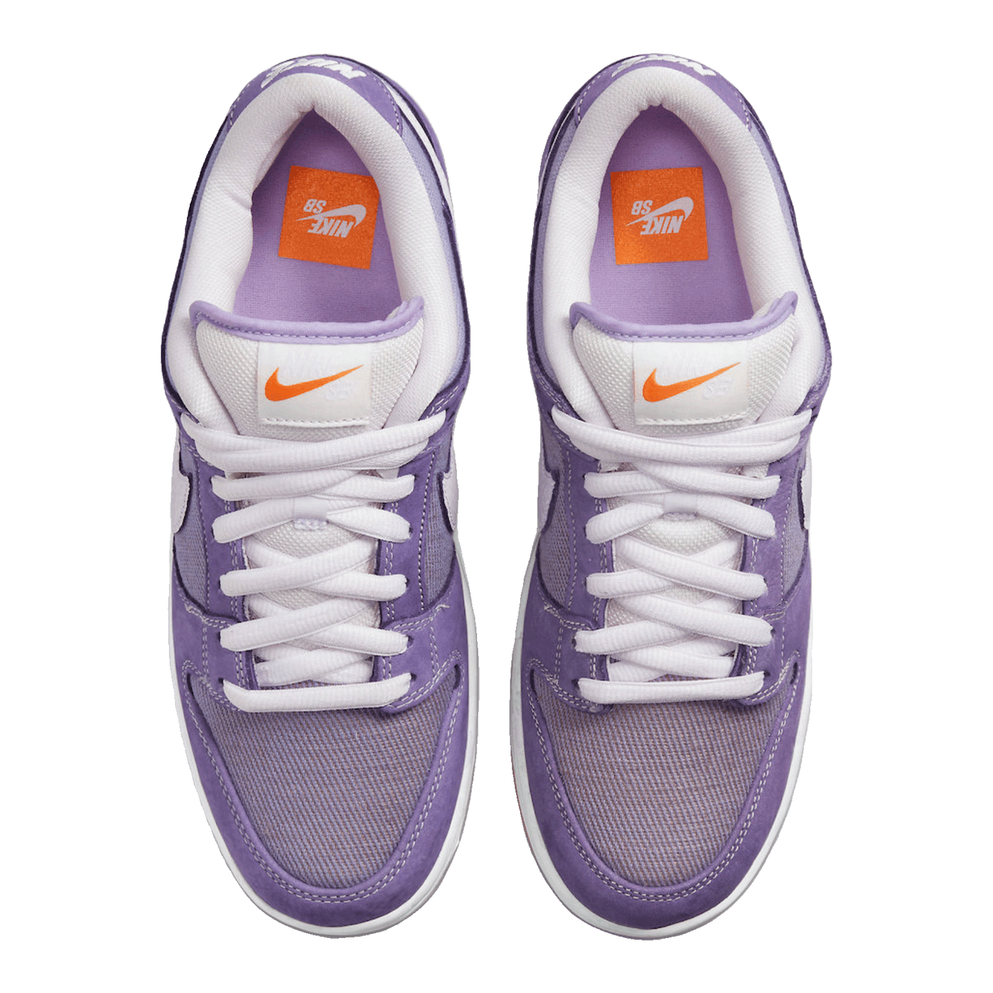 Nike SB Dunk Low Pro ISO Orange Label Unbleached Pack Lilac Oben