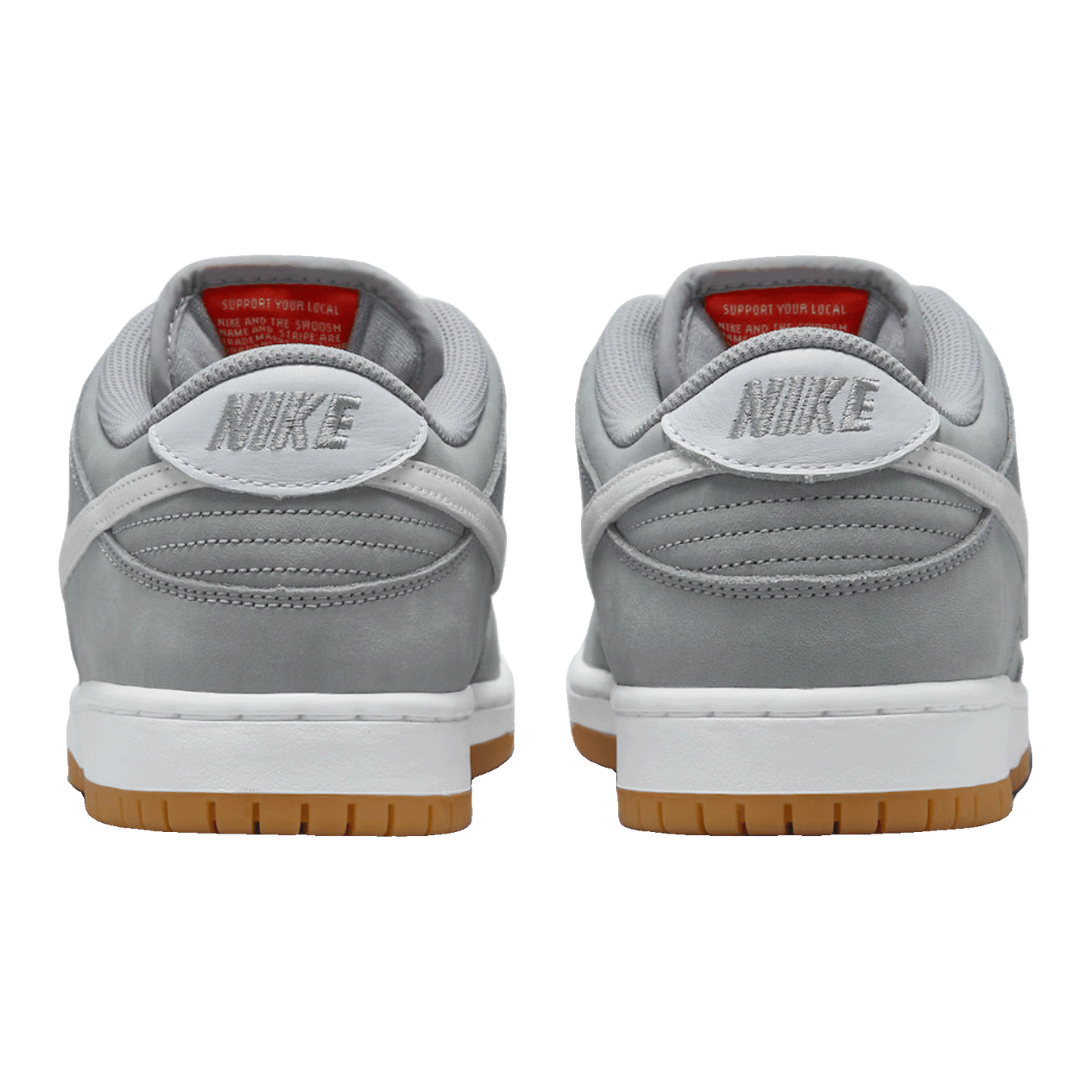 Nike SB Dunk Low Pro ISO Orange Label Wolf Grey Gum Back