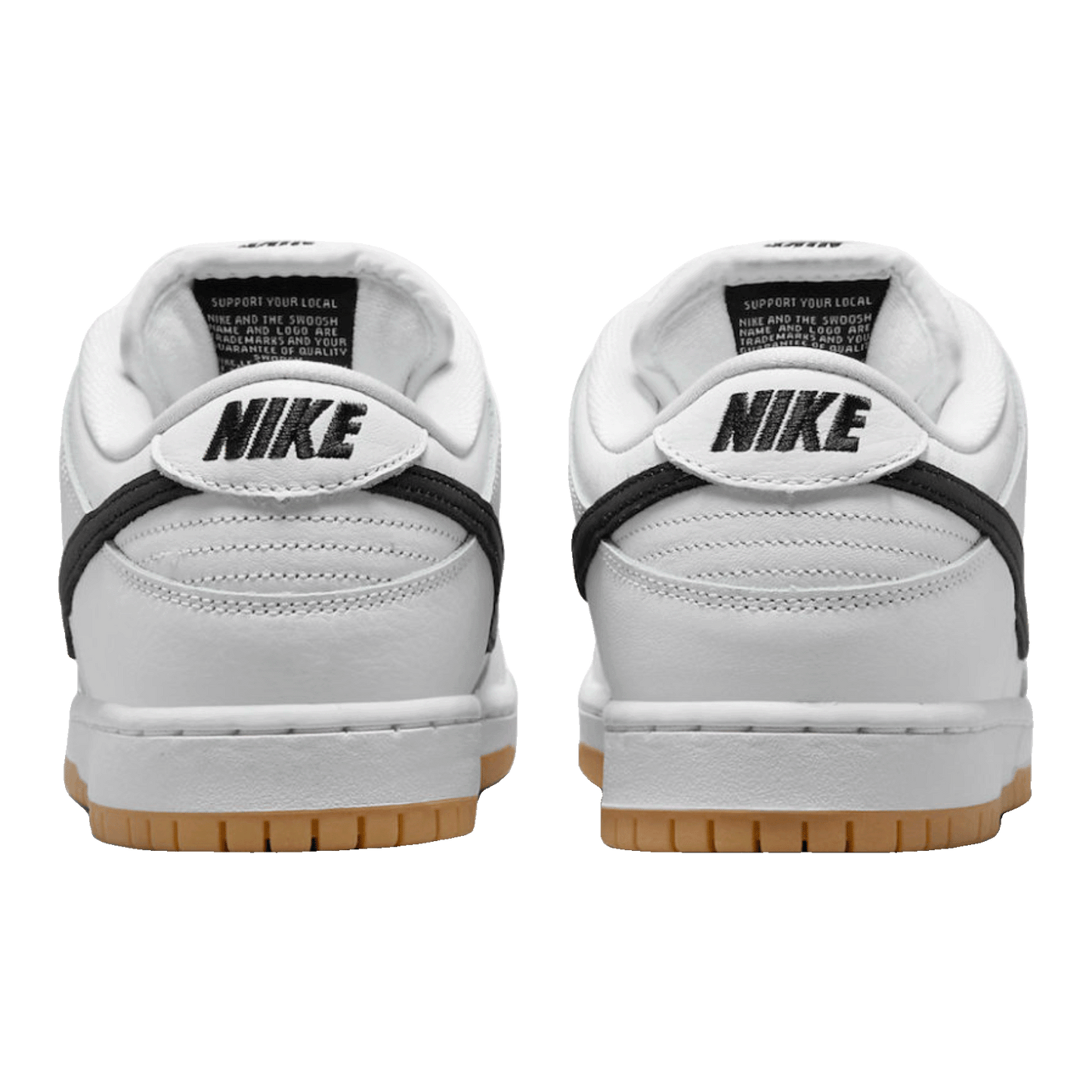 Nike SB Dunk Low Pro White Gum Back