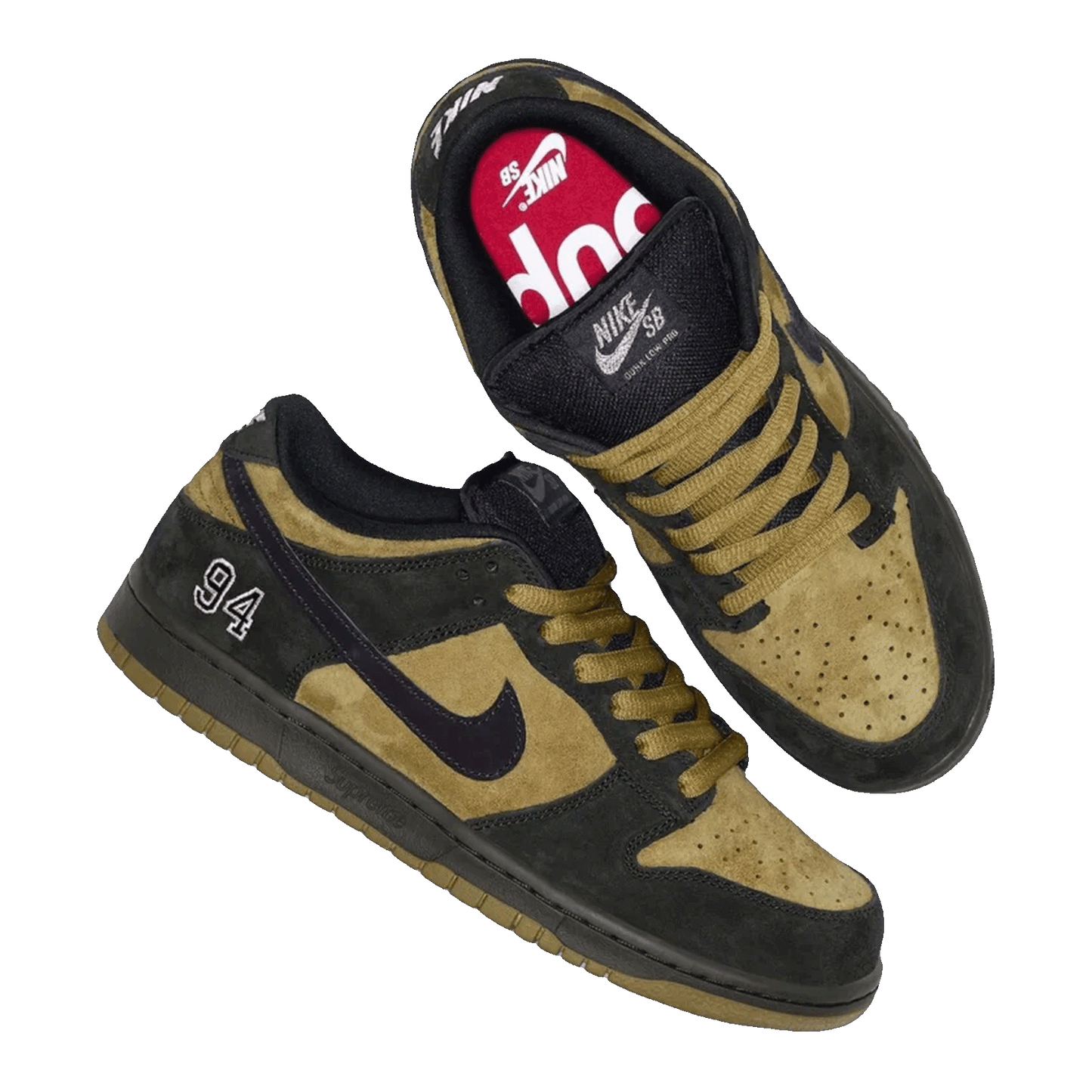 Nike SB Dunk Low Supreme 94 Hulk Side