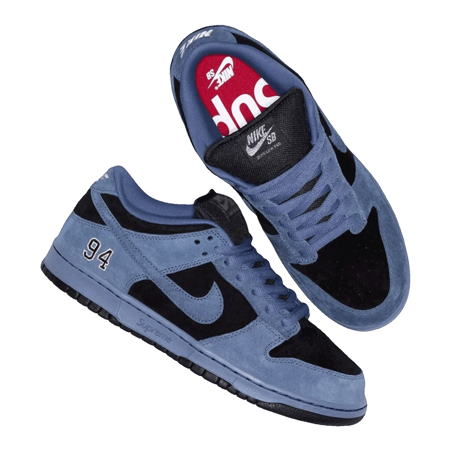 Nike SB Dunk Low Supreme 94 Ocean Fog Side