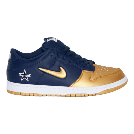 Nike SB Dunk Low Supreme Jewel Swoosh Gold