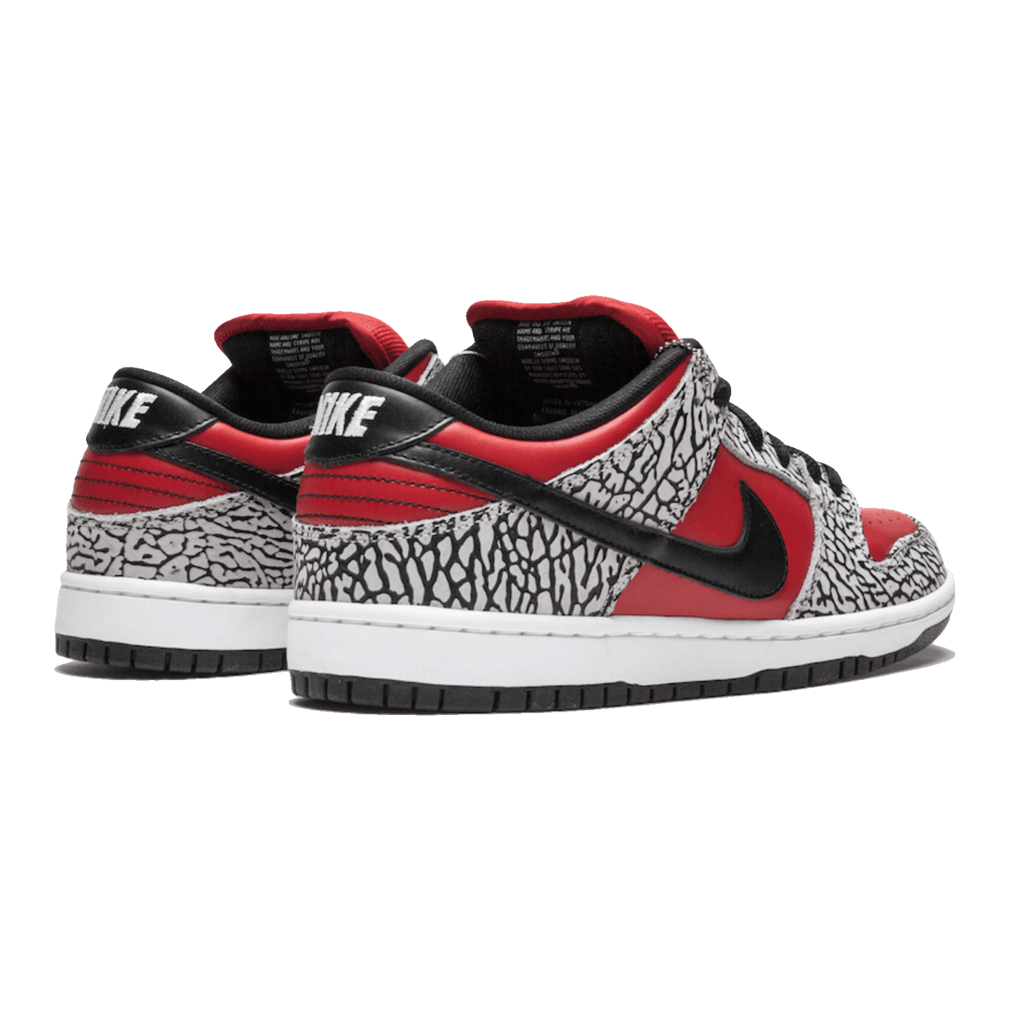 Nike SB Dunk Low Supreme Red Cement (2012) Back