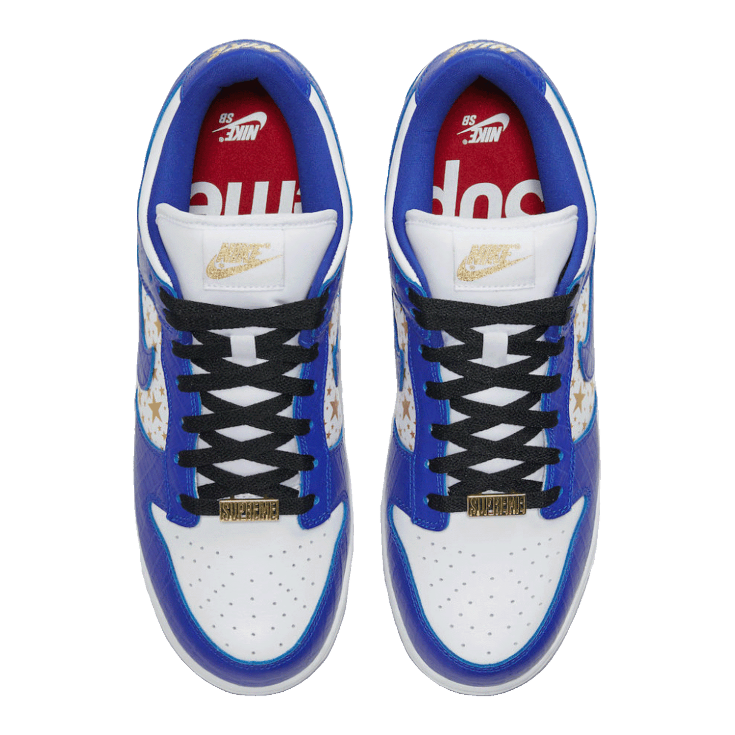Nike SB Dunk Low Supreme Stars Hyper Royal (2021) Oben