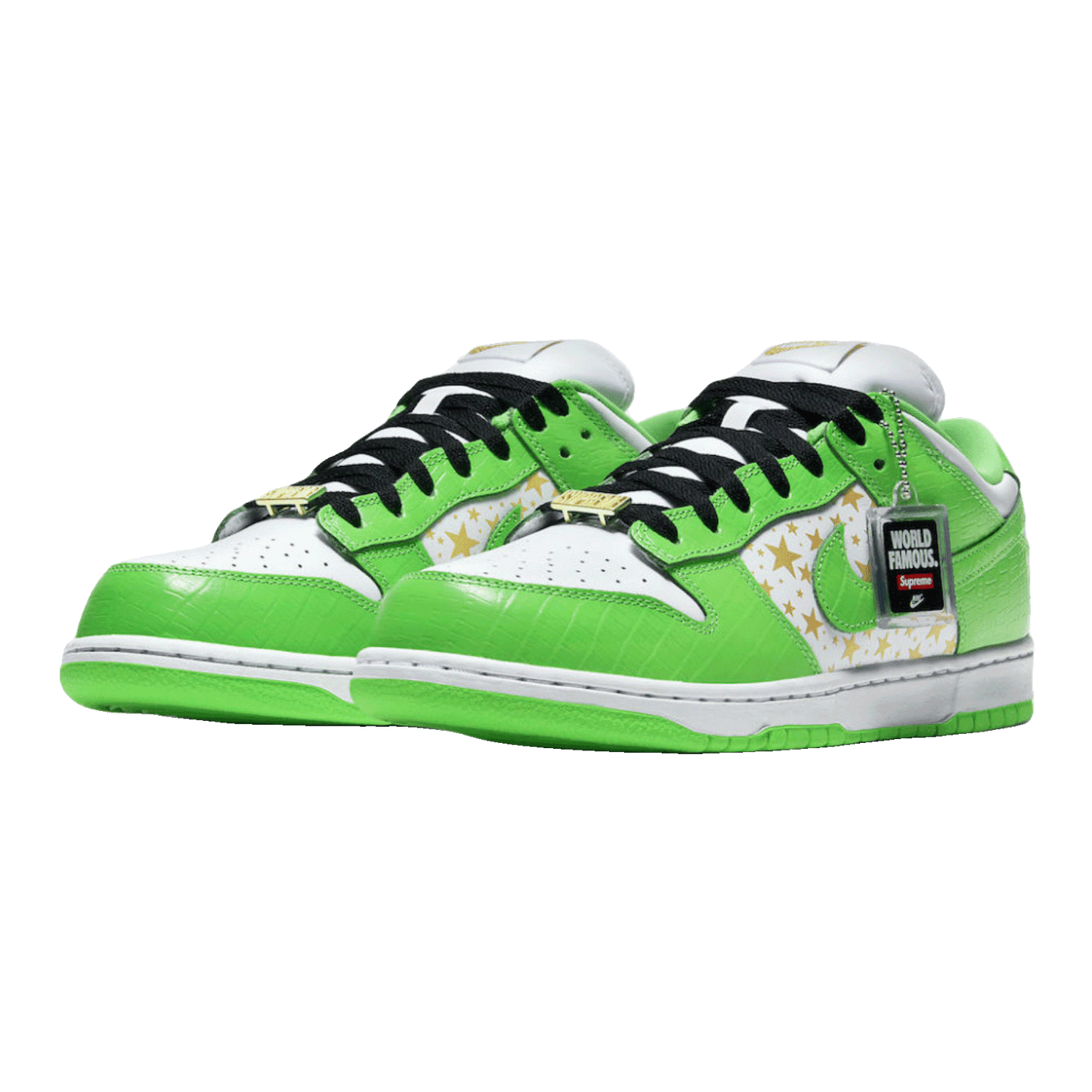 Nike SB Dunk Low Supreme Stars Mean Green (2021) Side