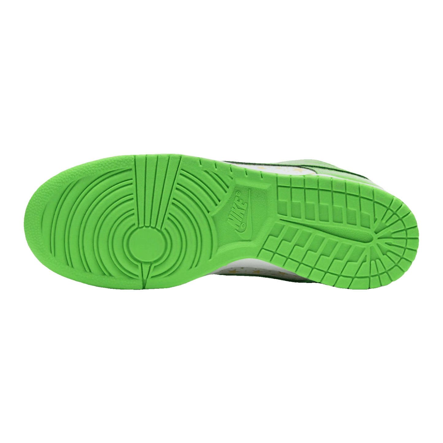 Nike SB Dunk Low Supreme Stars Mean Green (2021) Sohle