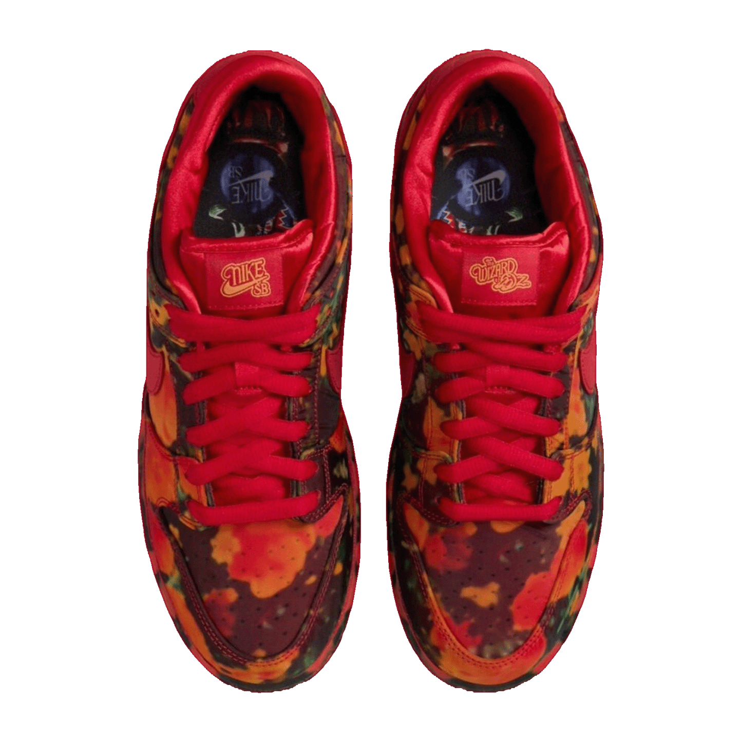 Nike SB Dunk Low The Wizard of Oz Poppy Field Oben