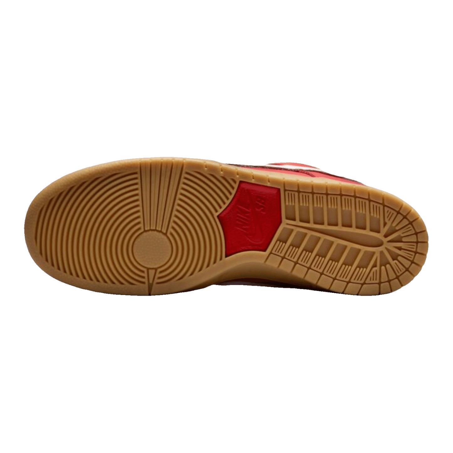 Nike SB Dunk Low University Red Gum Sohle