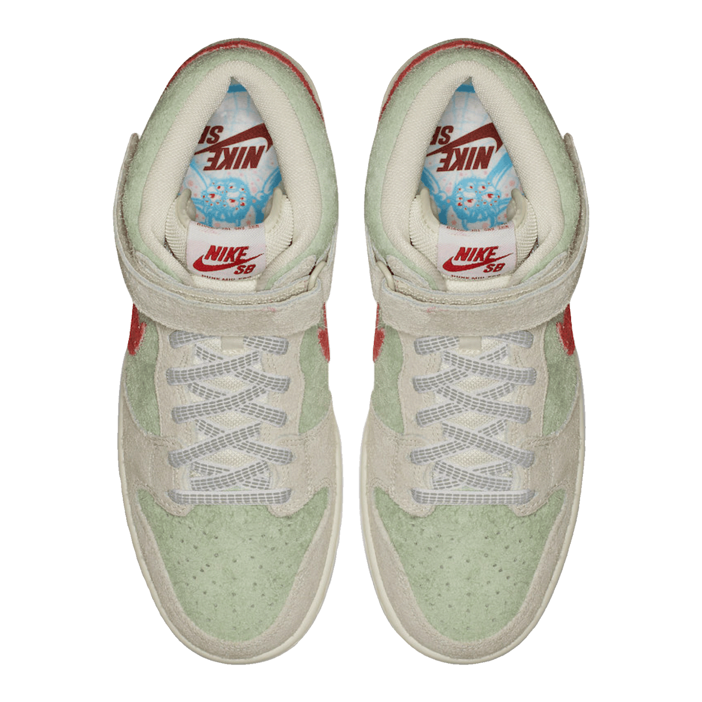 Nike SB Dunk Mid White Widow Oben