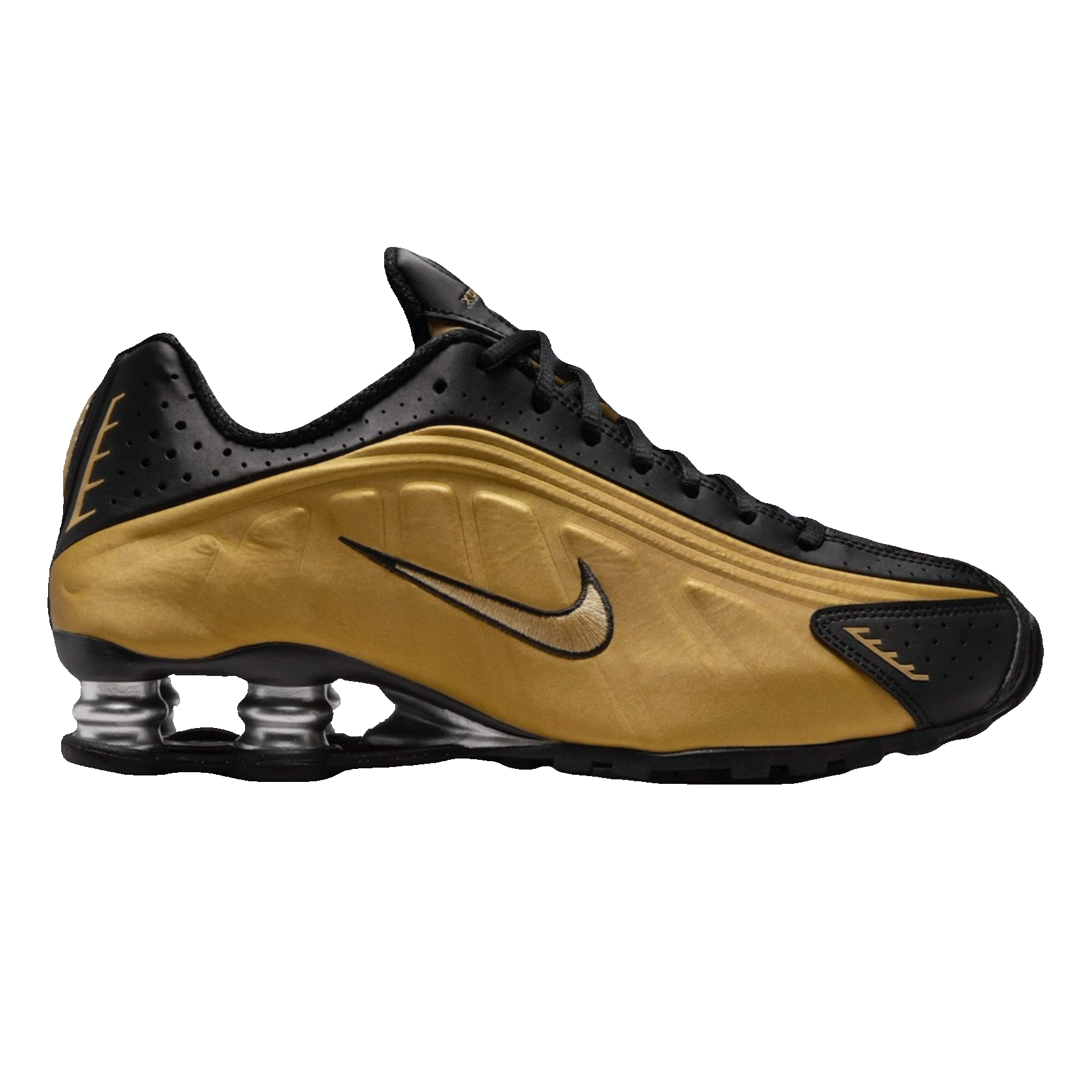 Nike Shox R4 Black Metallic Gold (W)
