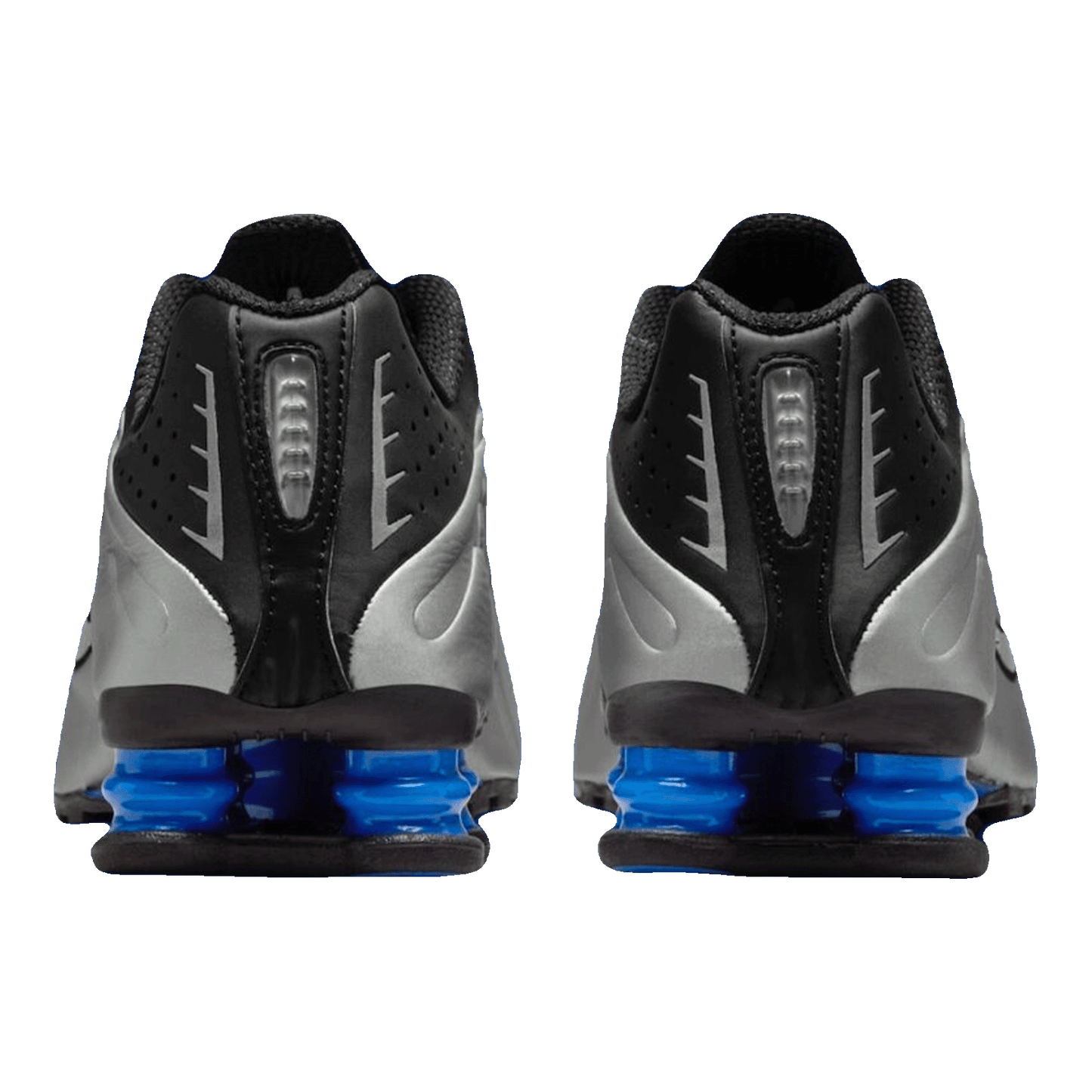Nike Shox R4 Metallic Silver Black Racer Blue (W) Back